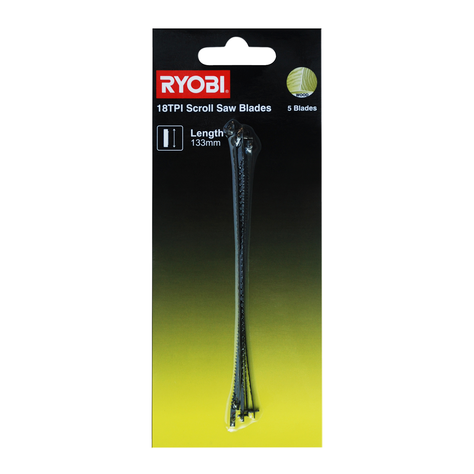 Ryobi 18TPI Scroll Saw Blade - 5 Pack