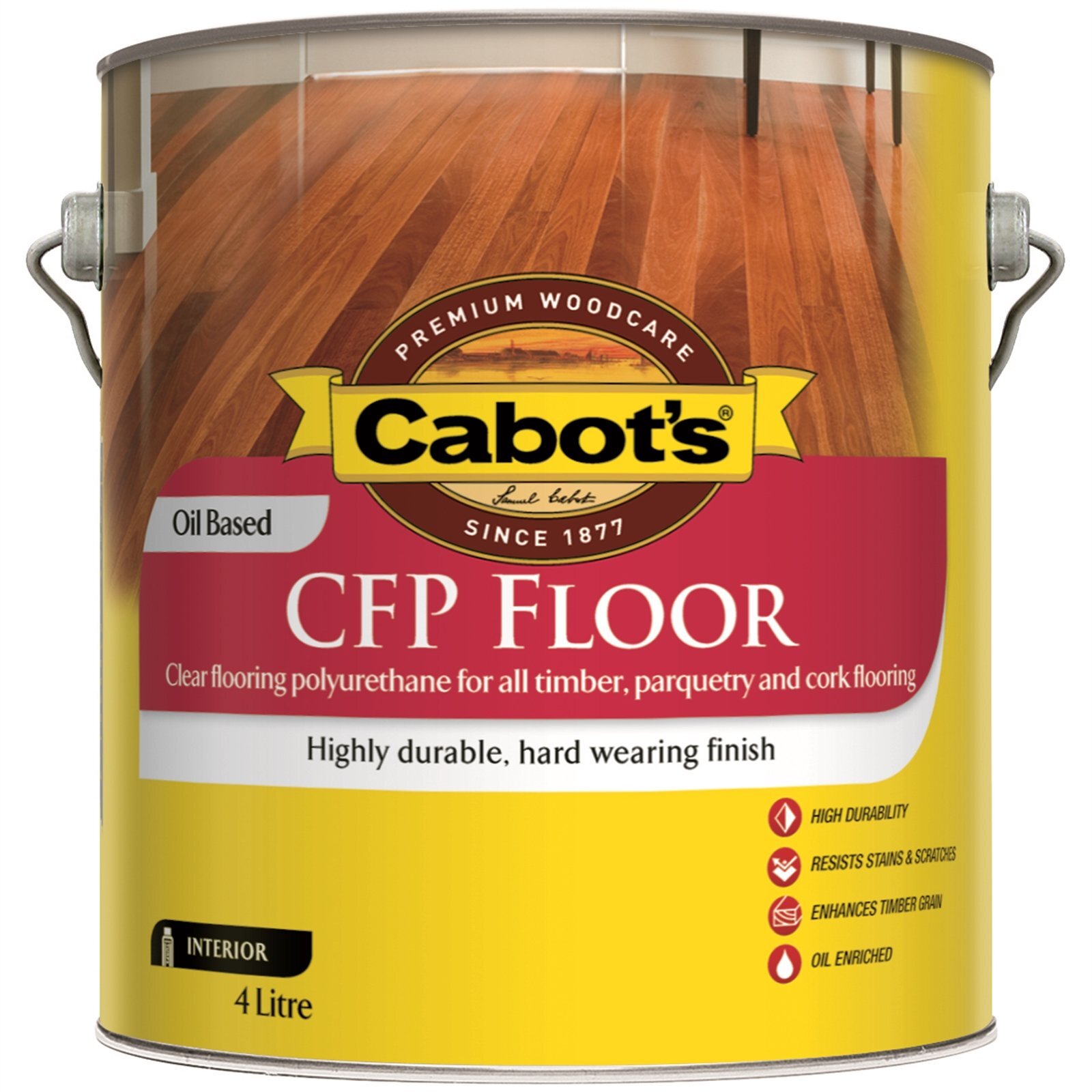 Cabot's 4L Gloss Cabothane Clear CFP Floor Polyurethane