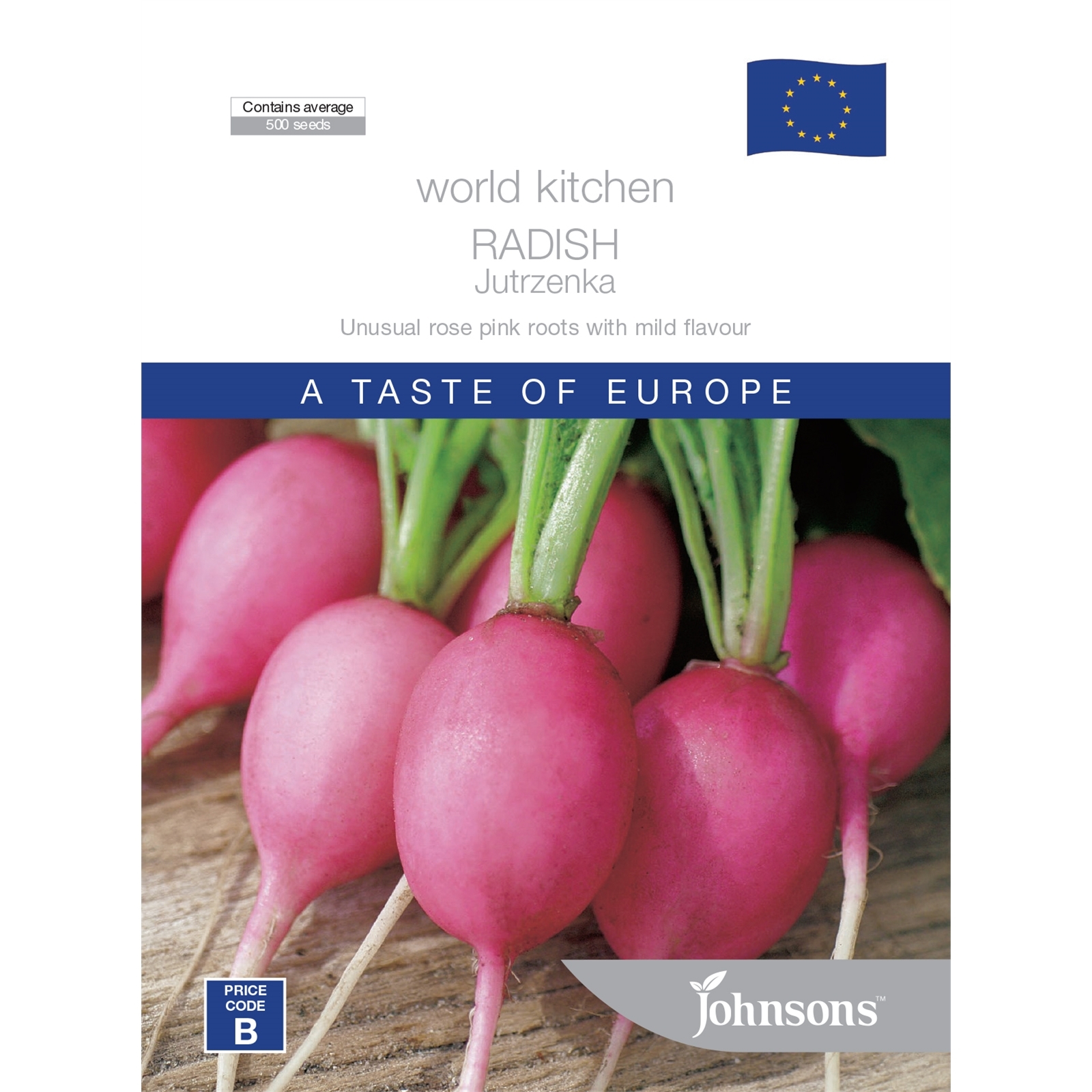 Johnsons Radish Jutrzenka Vegetable Seeds