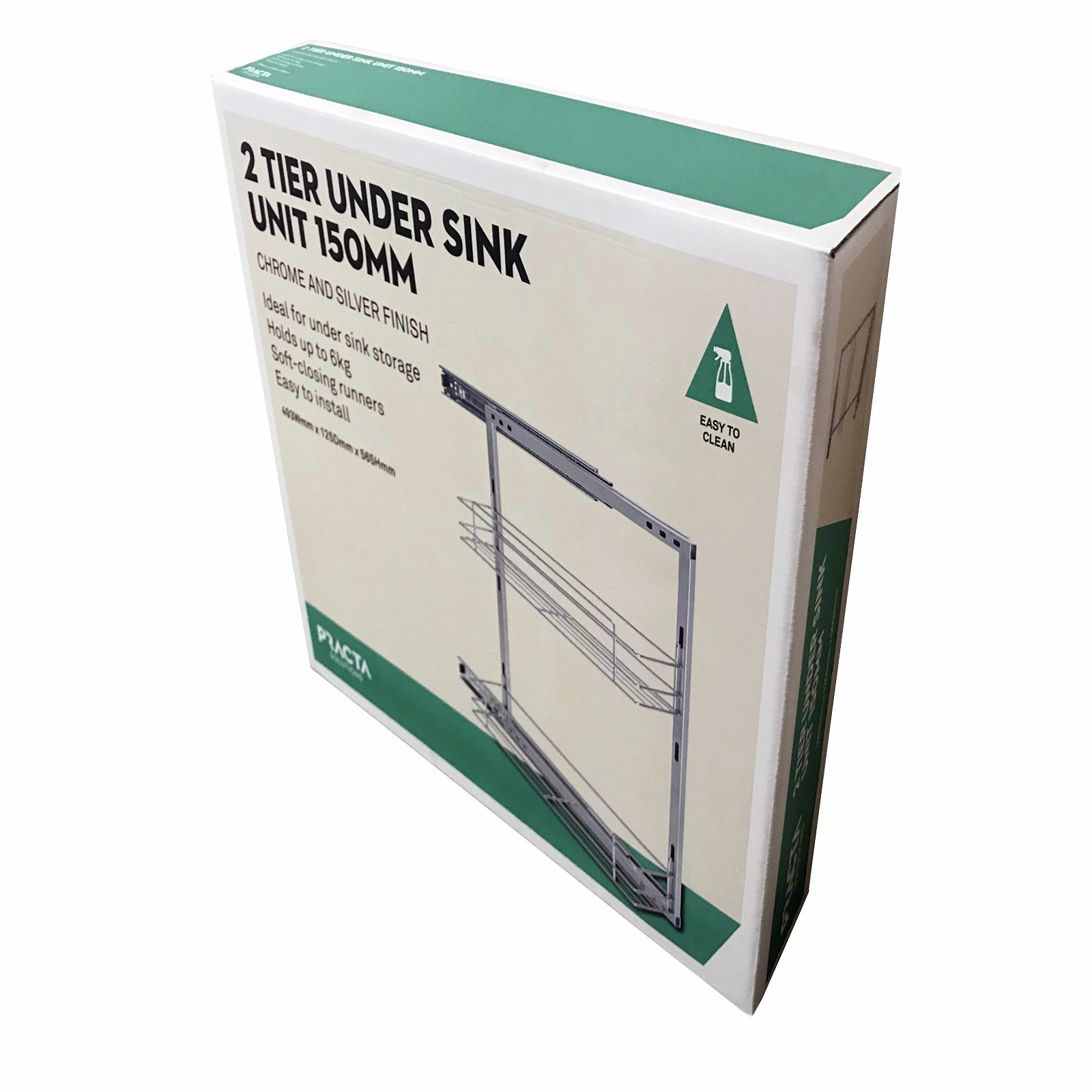 Practa Solutions 150mm 2 Tier Slide Out Under Sink Unit