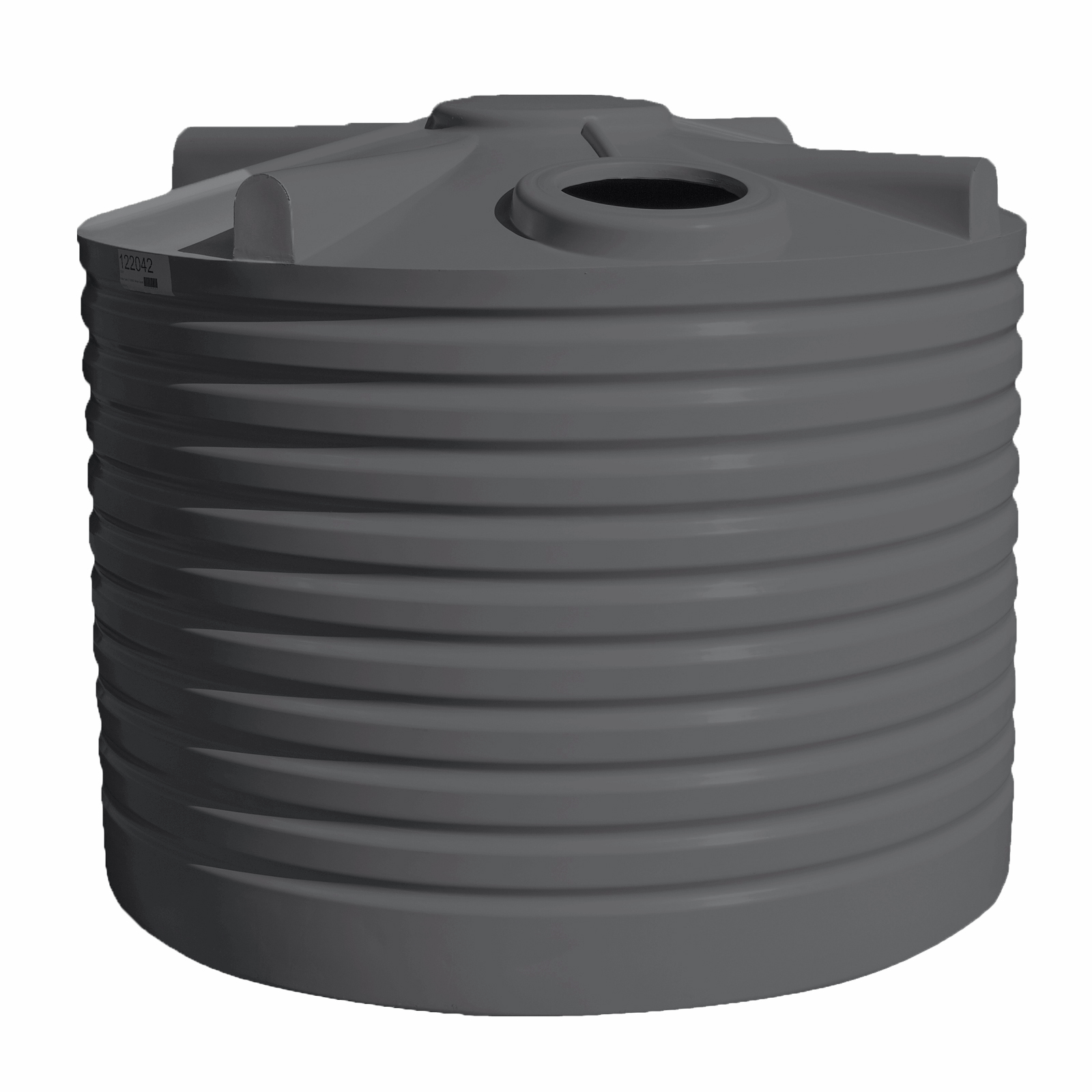 Clark Tanks 5000L Squat Round Poly Water Tank - Boulder Grey