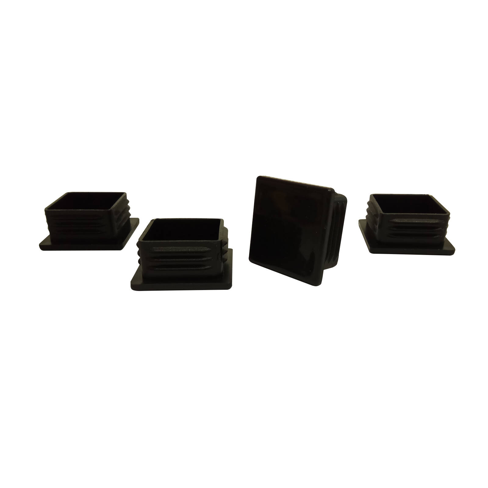 Surface Gard 32mm Black Square Plastic Internal Chair Tip - 4 Piece