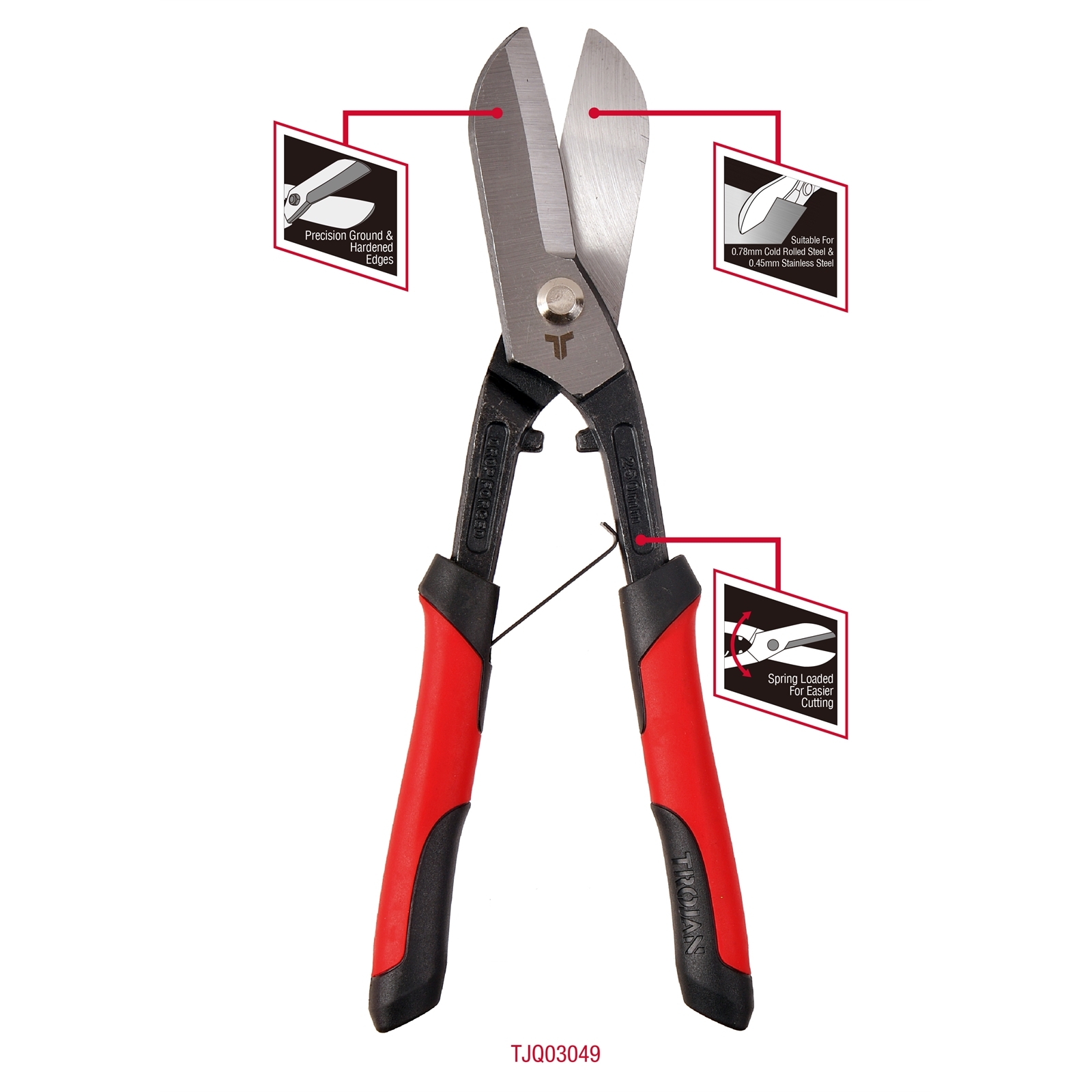 Trojan 250mm Tin Snips