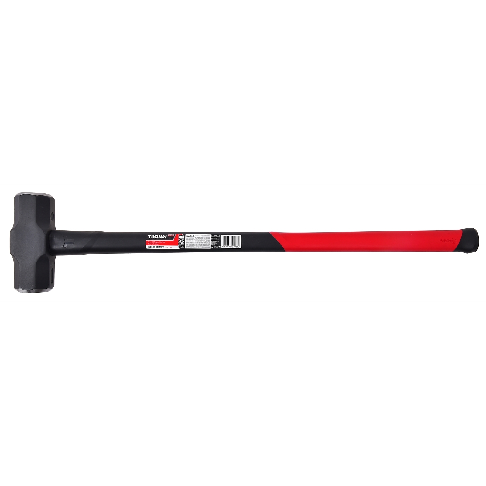 Trojan 12lb 5.4kg Fibreglass Sledge Hammer 5 Trojan 12lb 5.4kg Fibreglass Sledge Hammer
