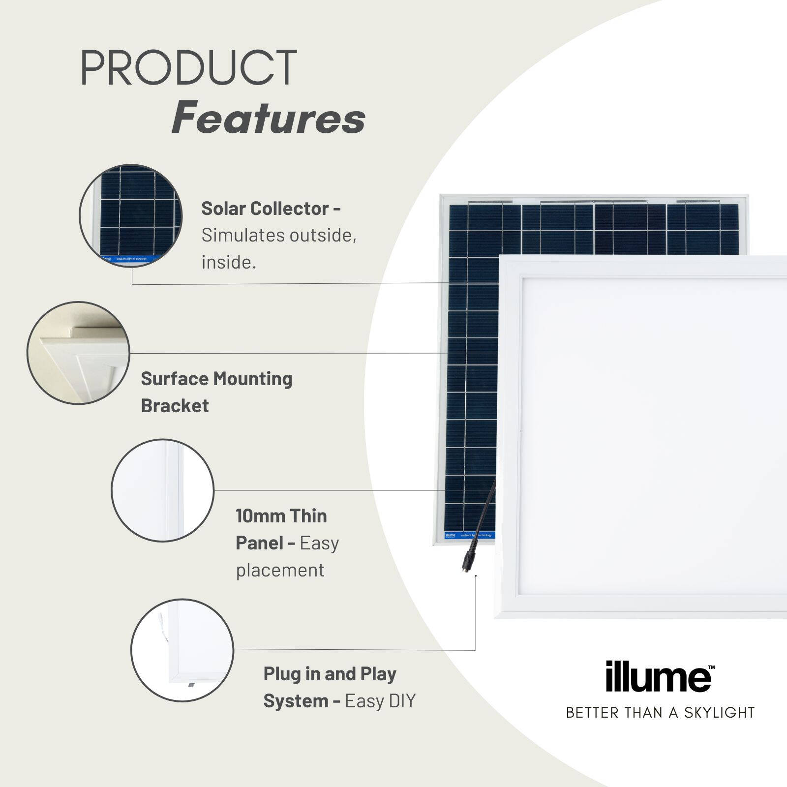 illume PRO 600mm Square Surface Mount Skylight Alternative 3 illume PRO 600mm Square Surface Mount Skylight Alternative