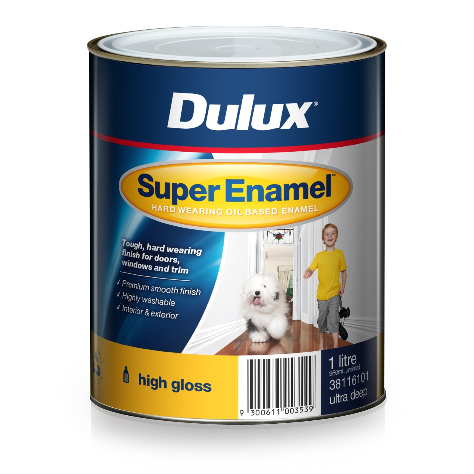 Dulux 1L Super Enamel Paint High Gloss Ultra Deep