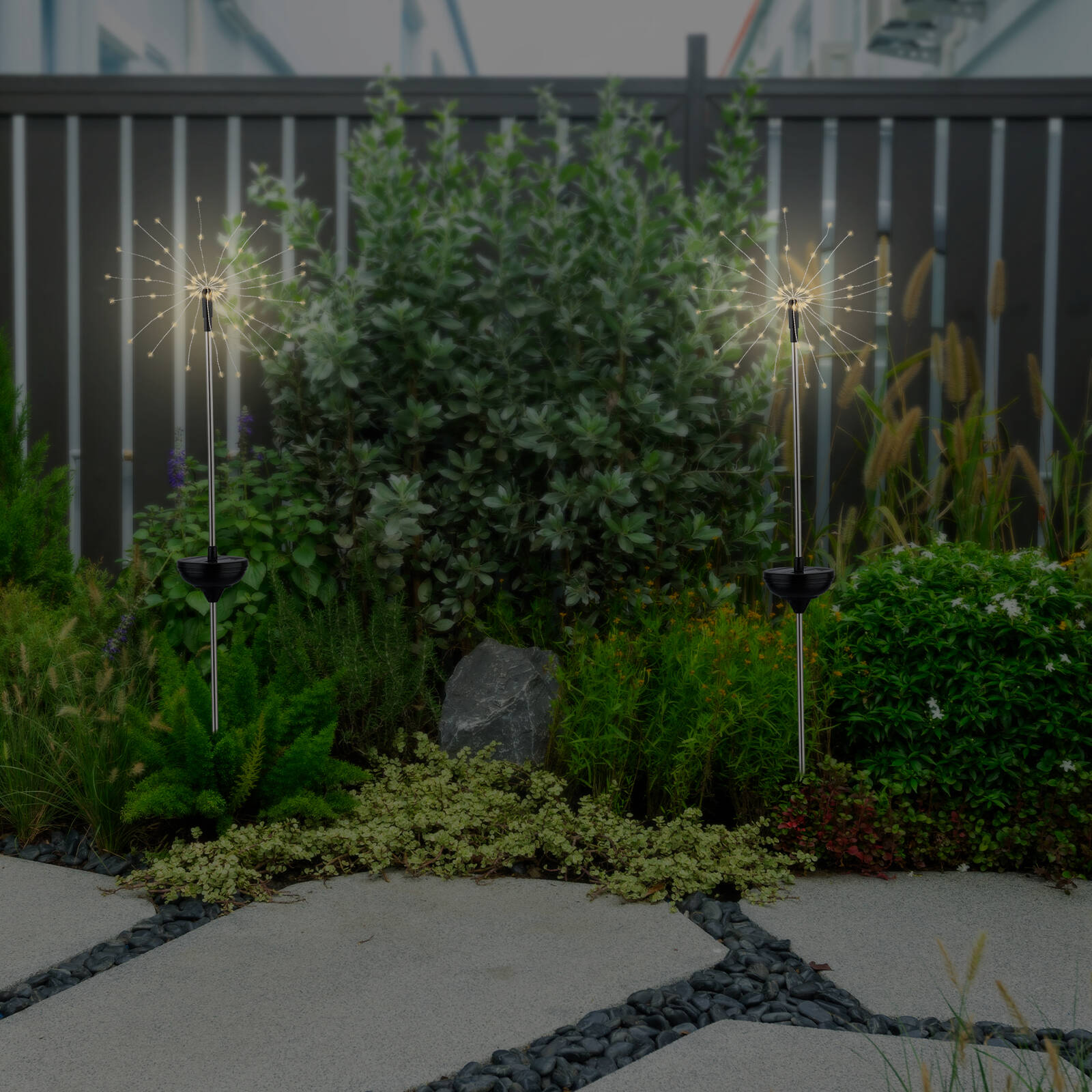 Arlec 60 Micro Warm White LED Starburst Solar Light 6 Arlec 60 Micro Warm White LED Starburst Solar Light