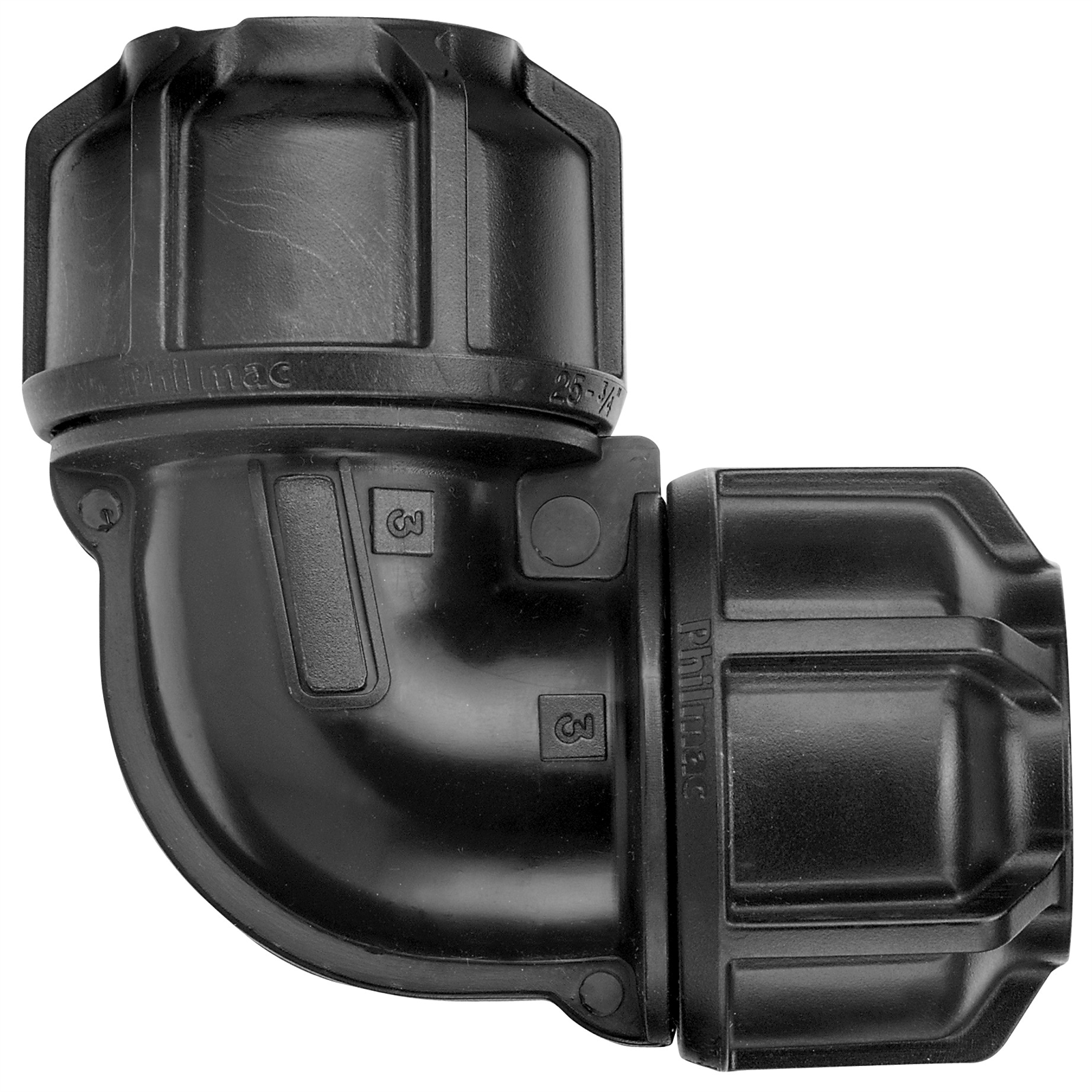 Philmac Metric 25mm Poly x Poly Pipe Elbow