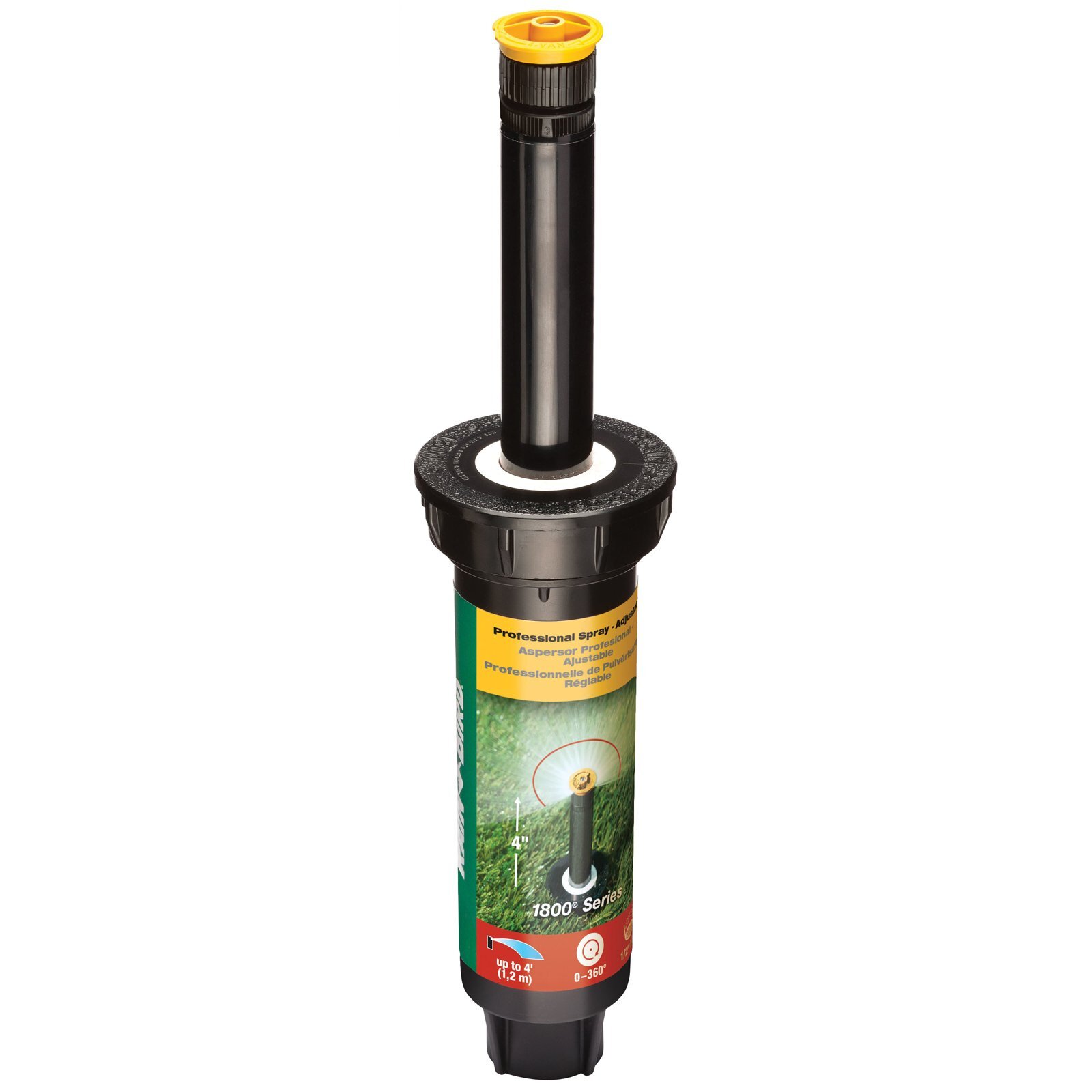 Rain Bird 100mm 4" 1800 Adjustable Spray 1.2m 4' Pop-Up Sprinkler