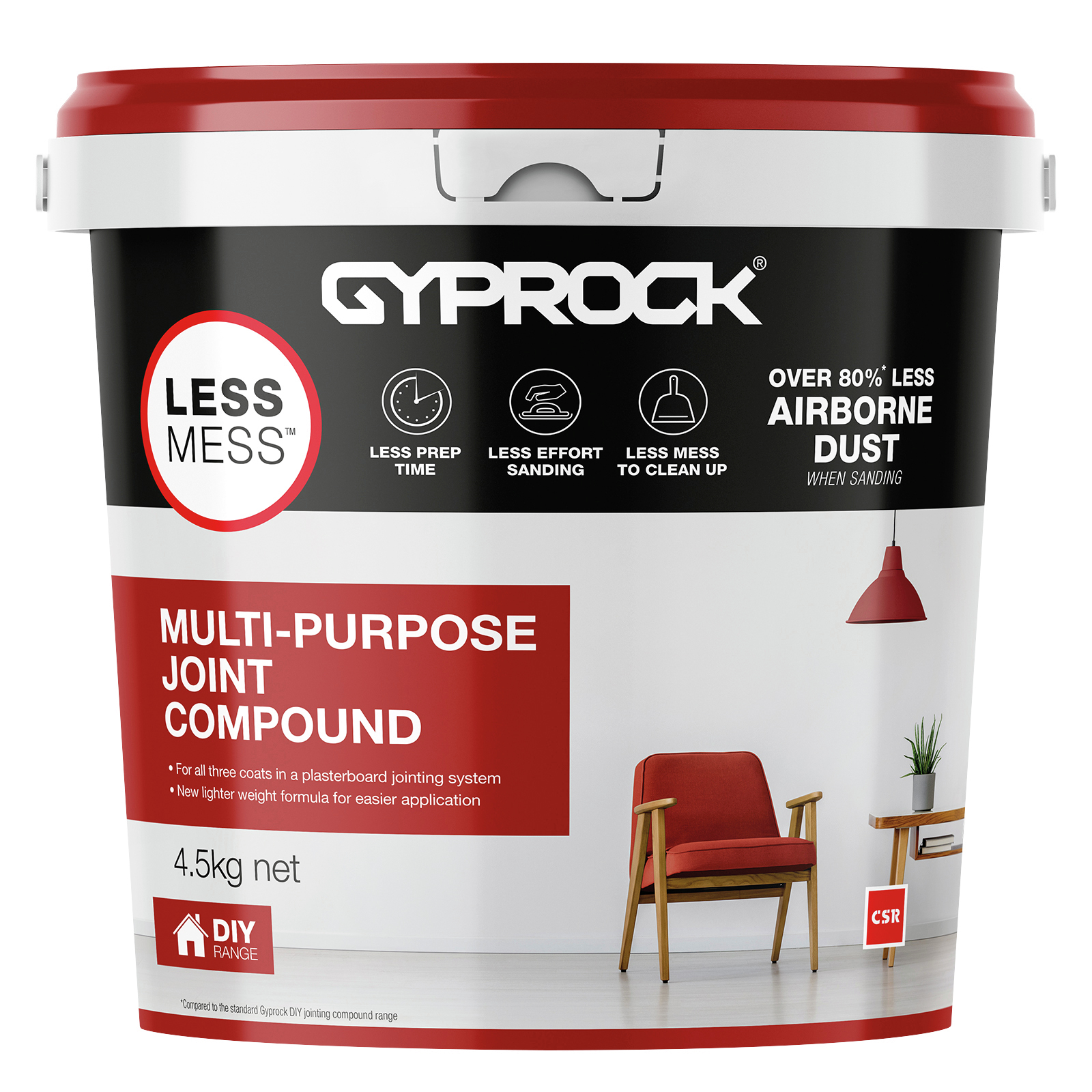 Gyprock CSR 4.5kg Less Mess Multi-Purpose Joint Compound