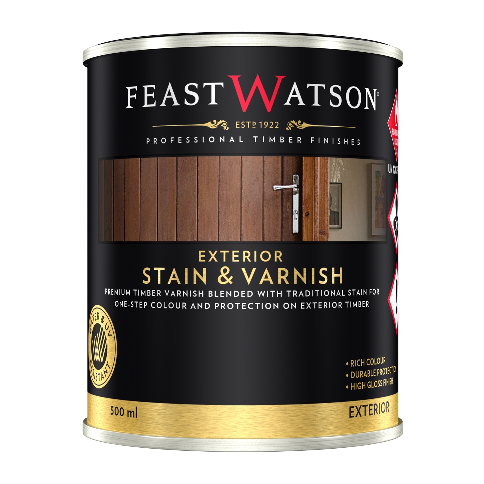 Feast Watson 500ml Exterior Taman Merbau Stain And Varnish - 500ml