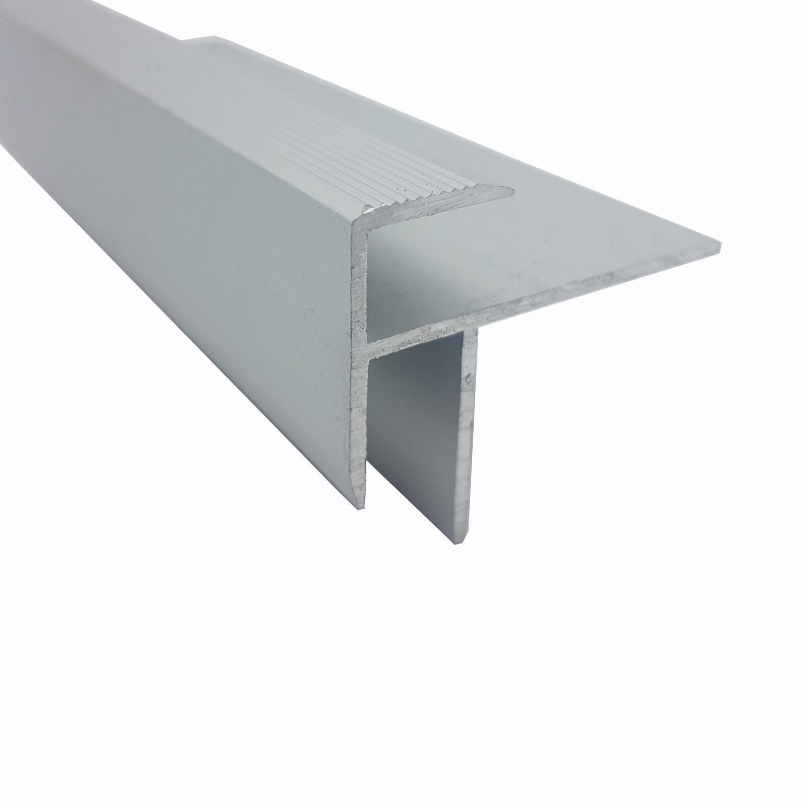 Roberts 15mm x 3.3m Stair Nosing Trim - 5 Pack - Silver