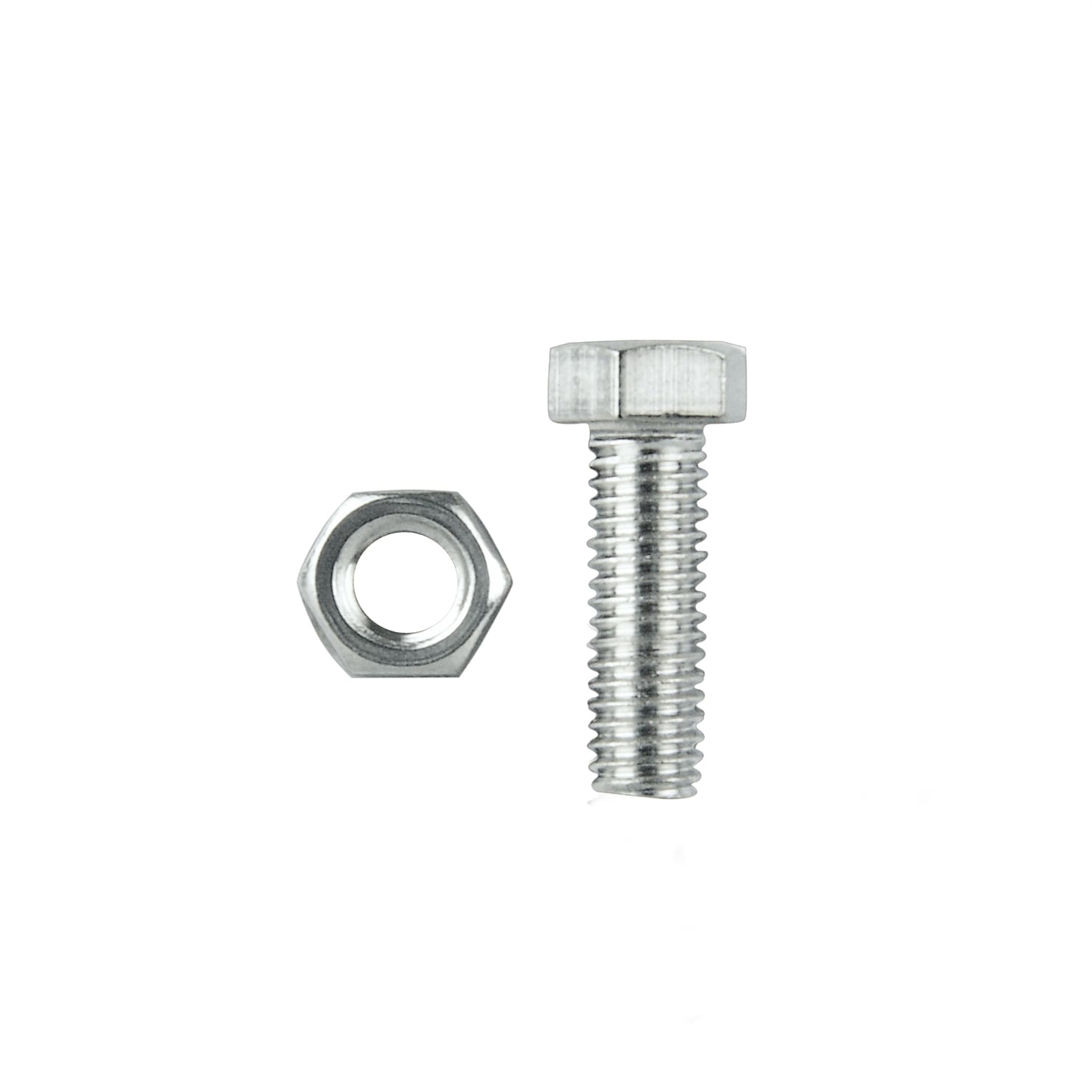 Pinnacle M5 x 10mm Stainless Steel Hex Head Bolts And Nuts - 8 Pack