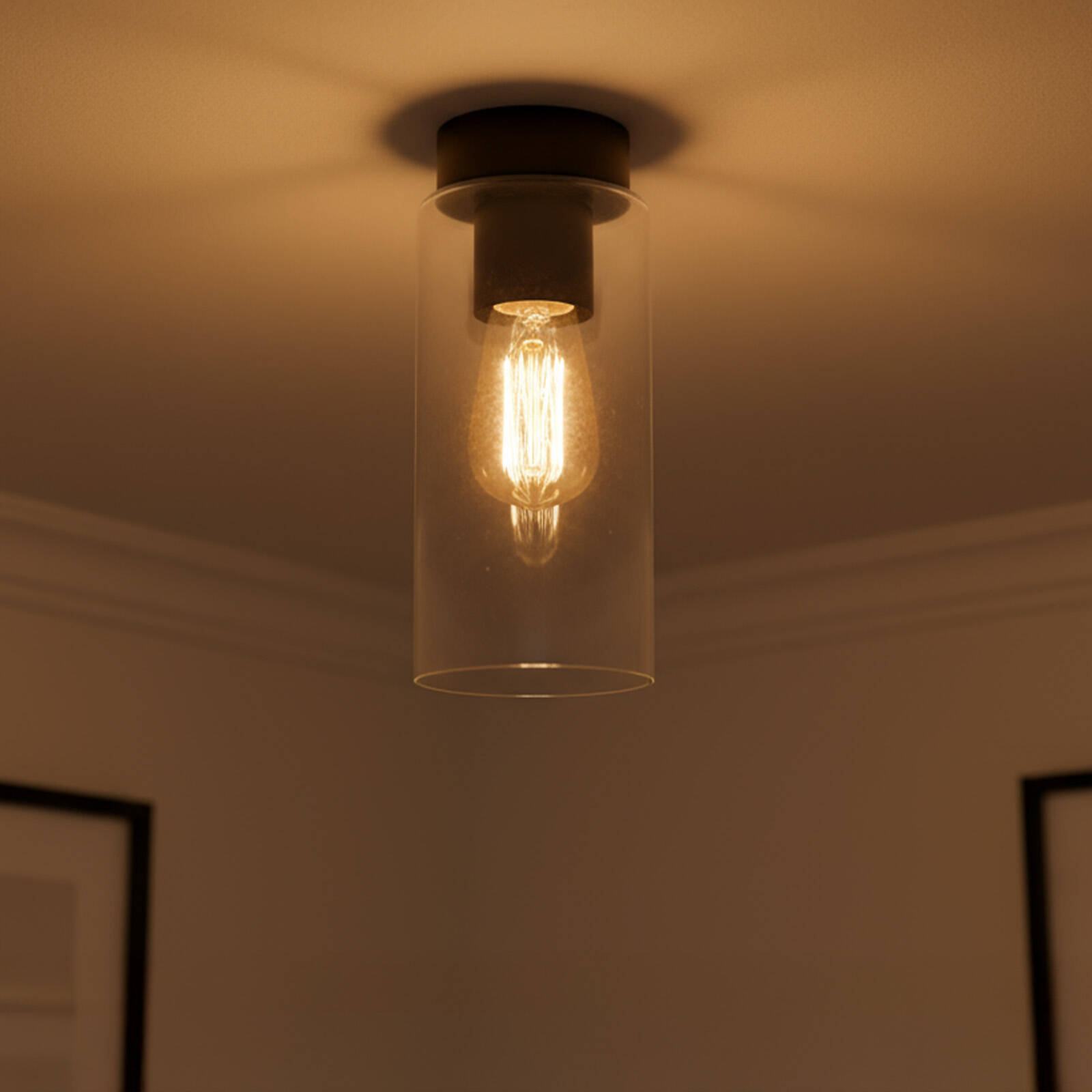 Brilliant 10cm Matt Black Juno DIY Install Batten Fix Light Shade 5 Brilliant 10cm Matt Black Juno DIY Install Batten Fix Light Shade