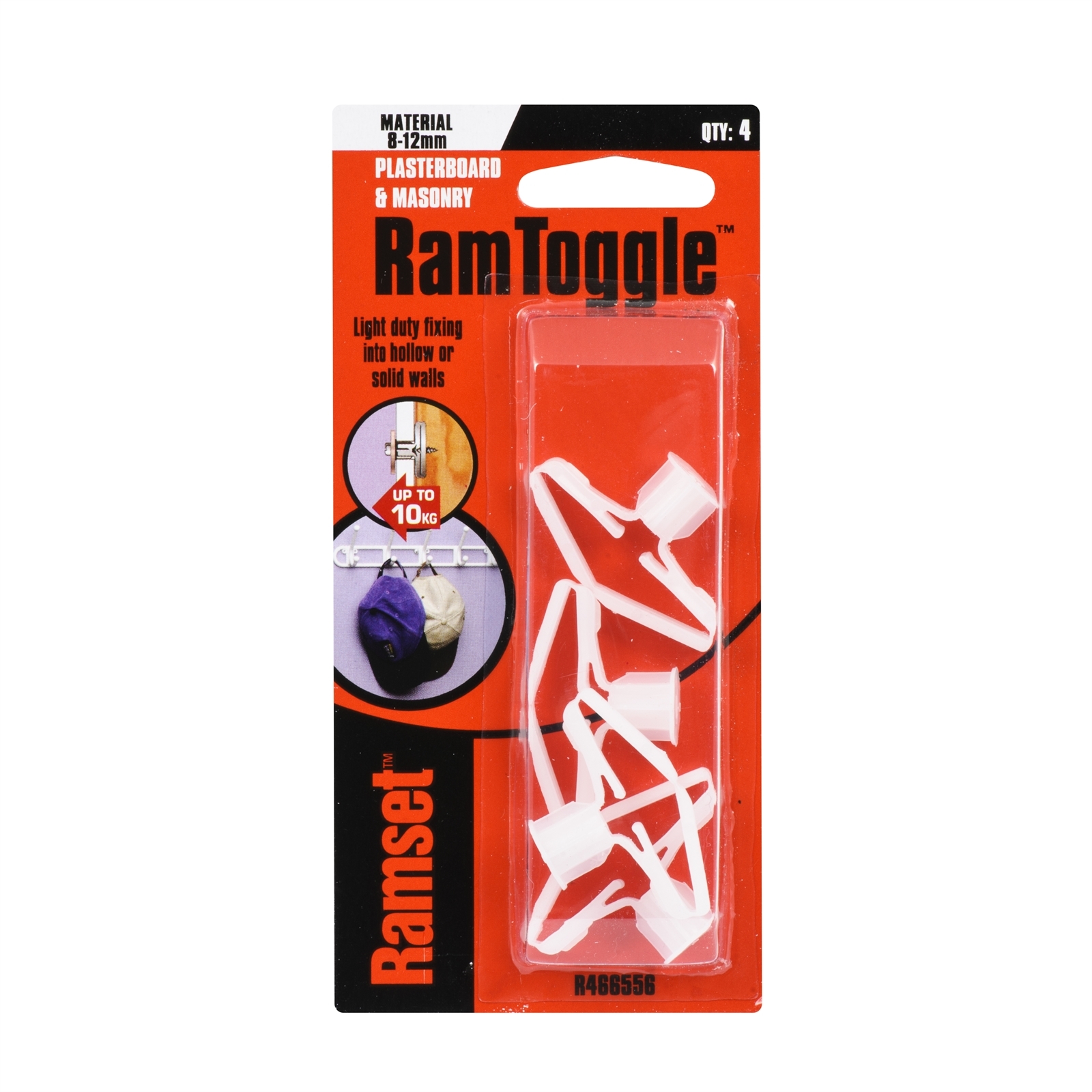 Ramset 8 x 12mm RamToggle - 4 Pack