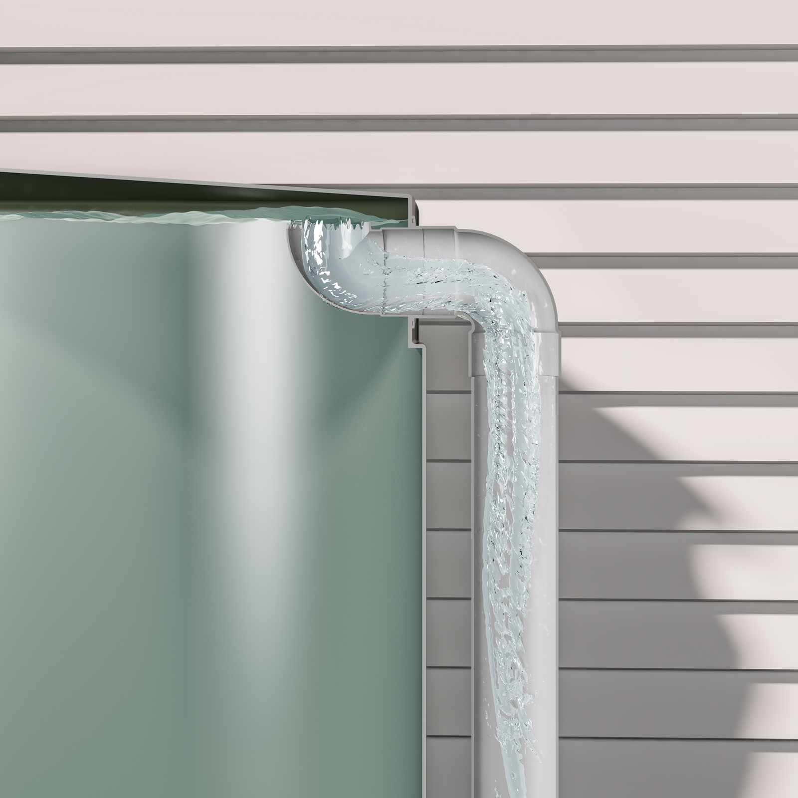 Rain Harvesting 100mm High Level Flanged Tank Overflow