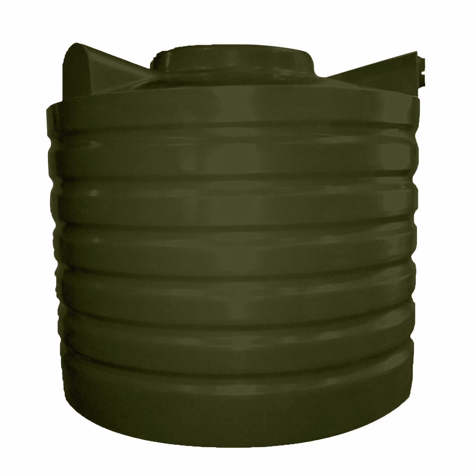 Clark Tanks 1000L Round Poly Water Tank - Bronze Olive
