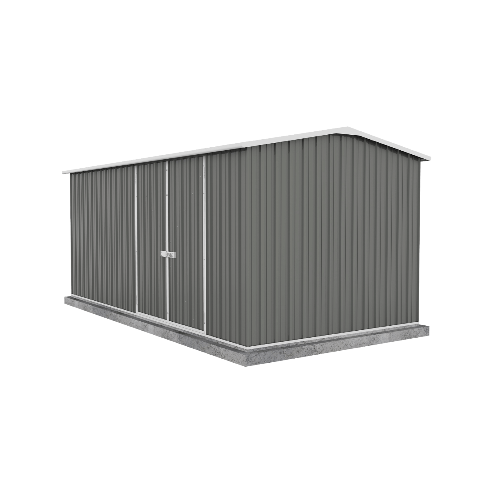 Absco Sheds 4.48 x 2.26 x 2.0m Woodland Grey Workshop Double Door Garden Shed