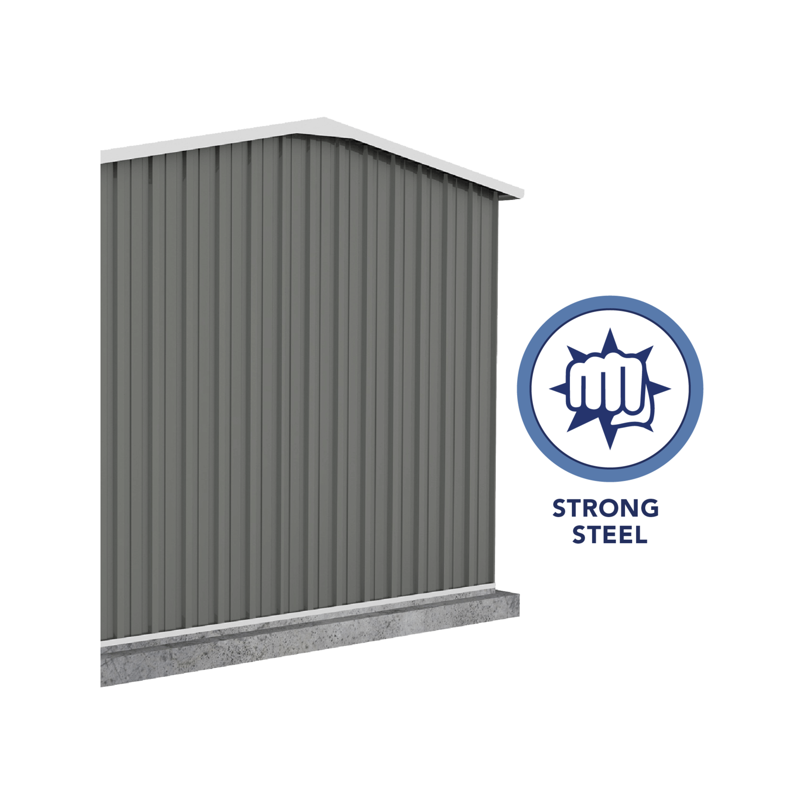 Absco Sheds 4.48 x 2.26 x 2.0m Woodland Grey Workshop Double Door Garden Shed 4 Absco Sheds 4.48 x 2.26 x 2.0m Woodland Grey Workshop Double Door Garden Shed