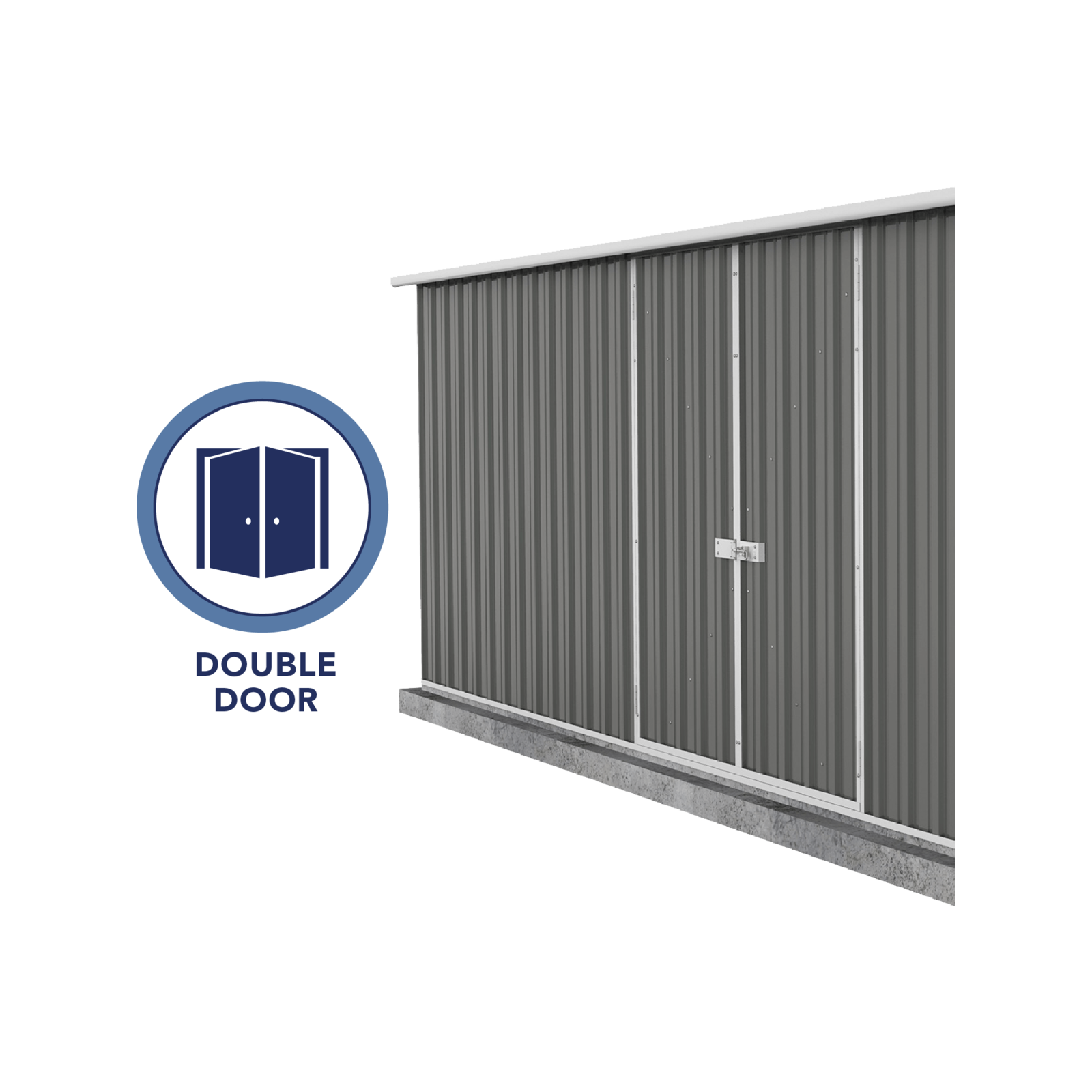 Absco Sheds 4.48 x 2.26 x 2.0m Woodland Grey Workshop Double Door Garden Shed 5 Absco Sheds 4.48 x 2.26 x 2.0m Woodland Grey Workshop Double Door Garden Shed