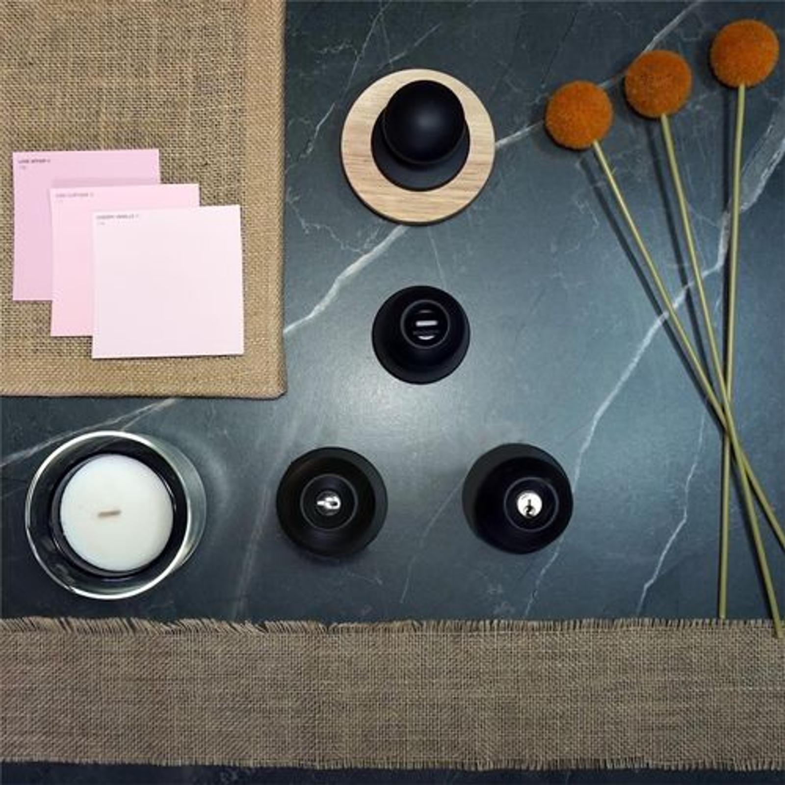 Lane Black Bala Entrance Knobset 3 Lane Black Bala Entrance Knobset