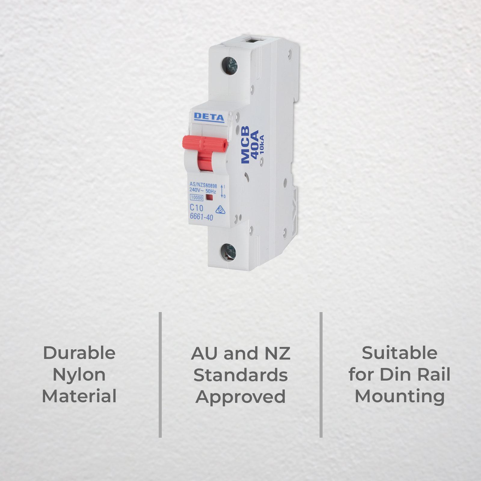 DETA 40A Miniature Circuit Breaker