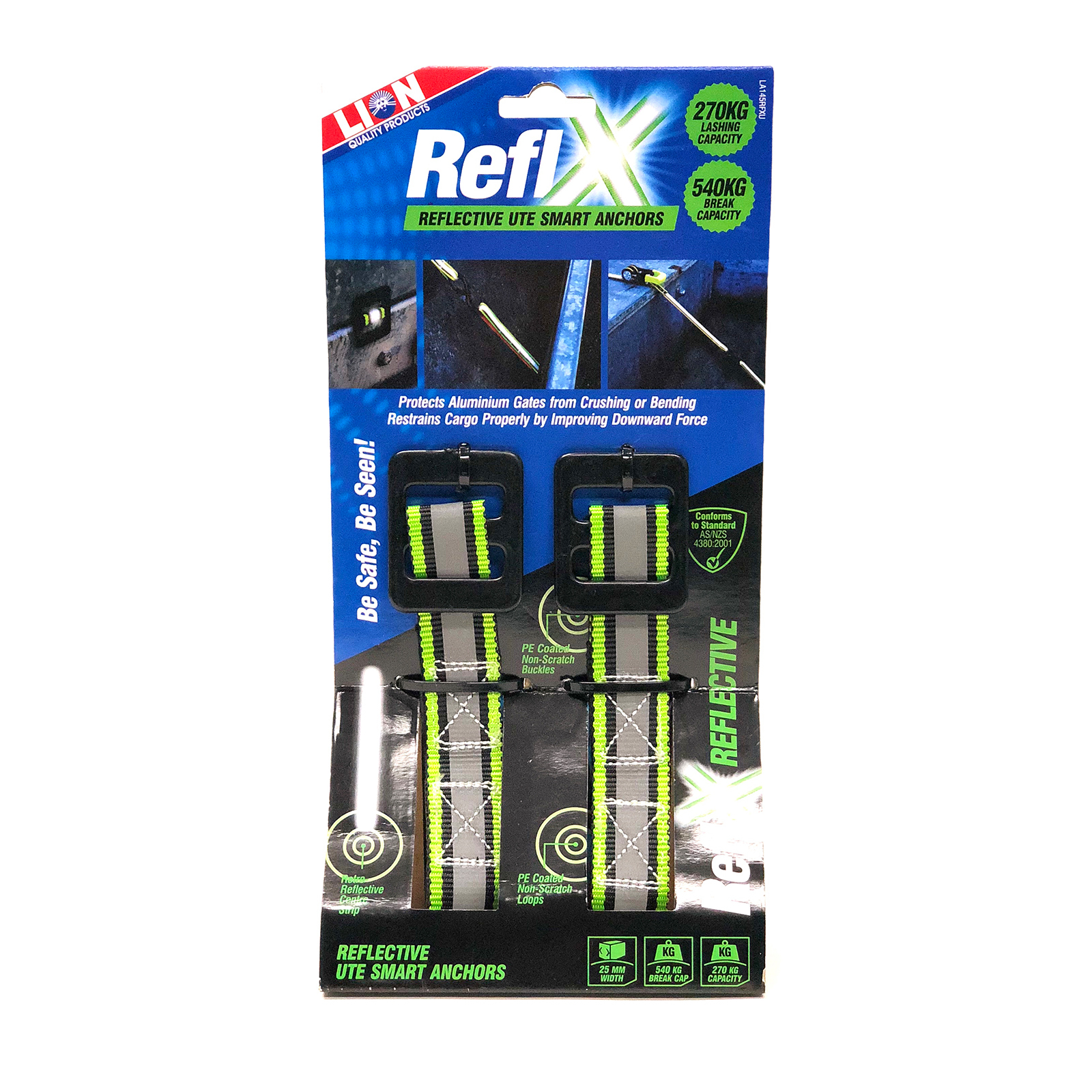 Lion Reflx Ute Smart Anchors L/C 270kg - 2 Pack