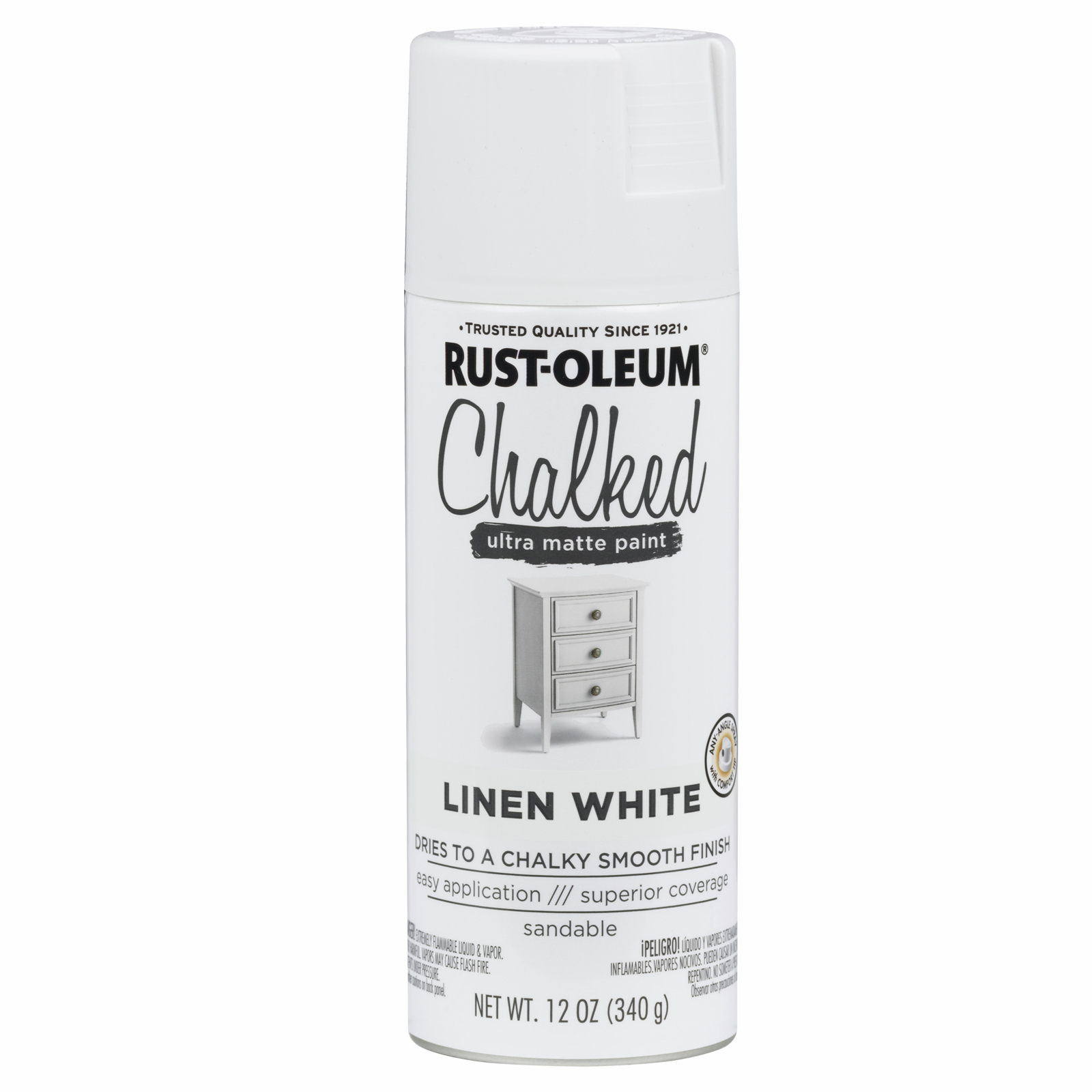 Rust-Oleum 340g Linen White Ultra Matt Chalked Spray Paint