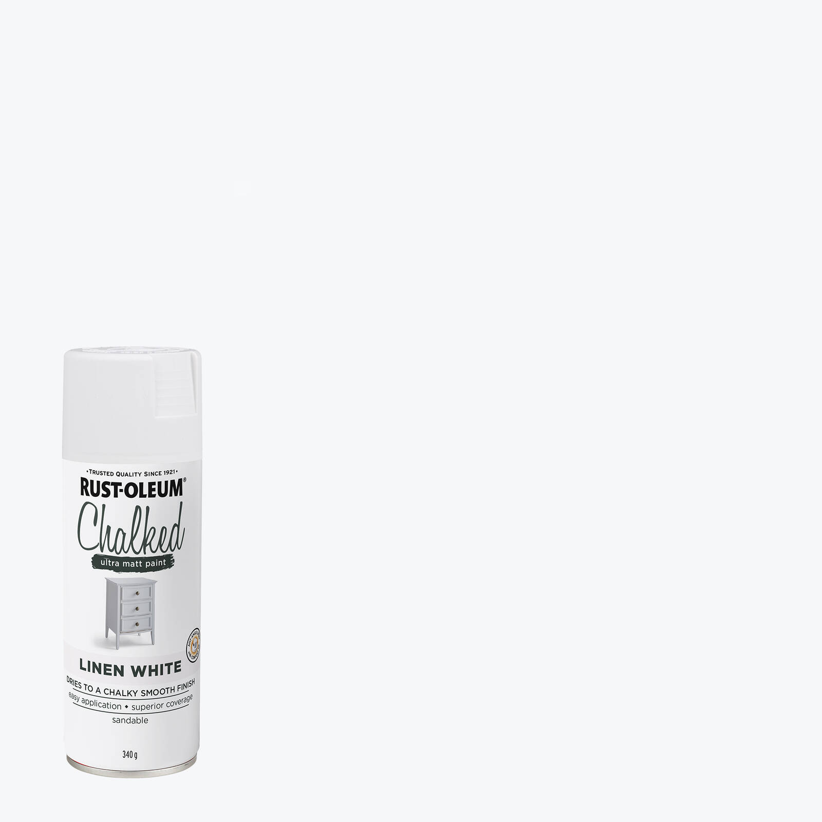 Rust-Oleum 340g Linen White Ultra Matt Chalked Spray Paint