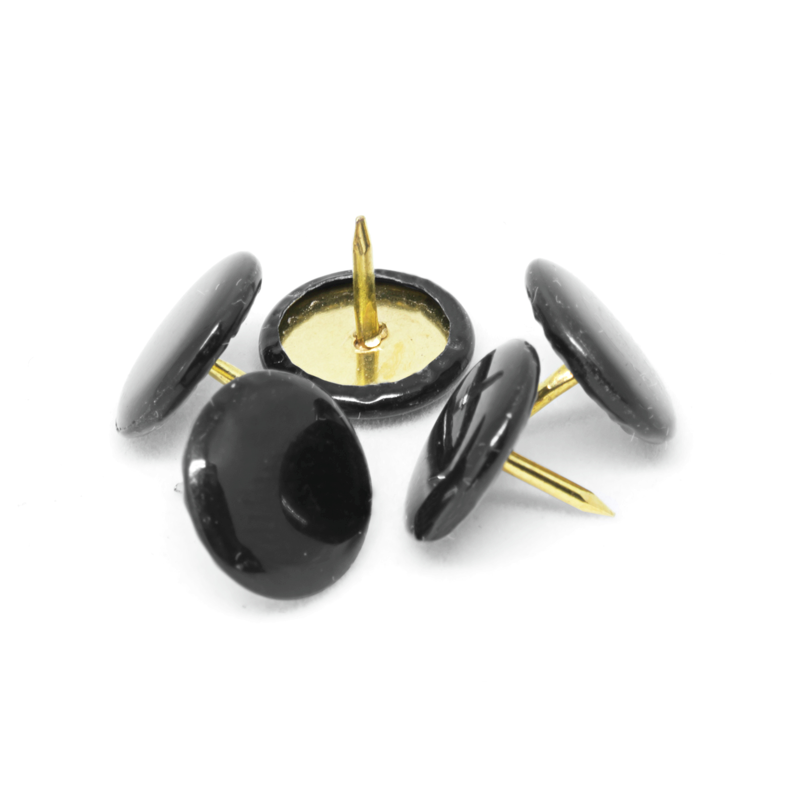 Pinnacle Black Pan Head Upholstery Nails - 50 Pack