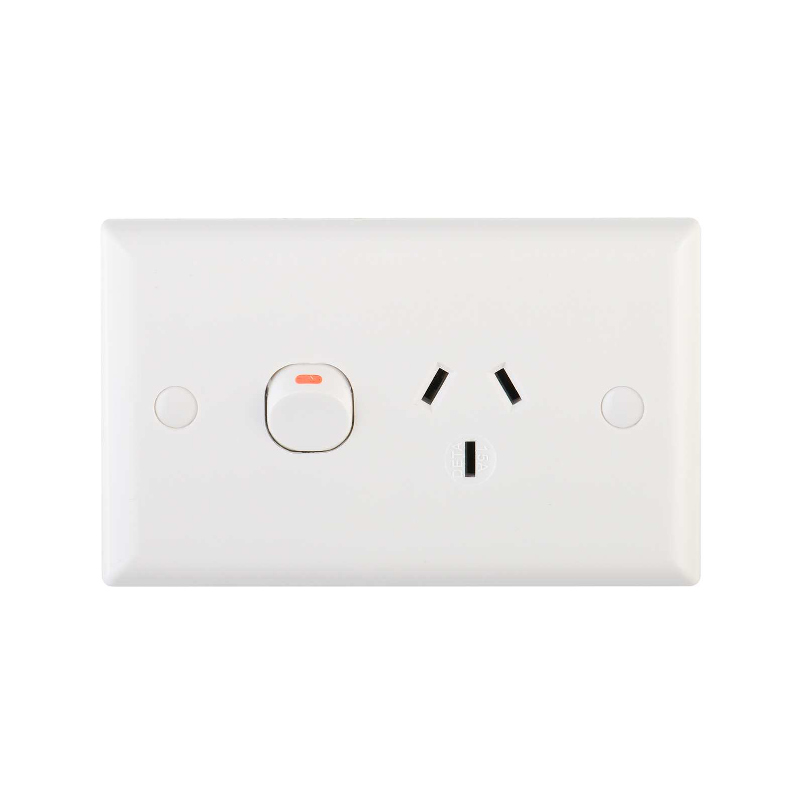 DETA 15Amp Solid Plate Single Power Point