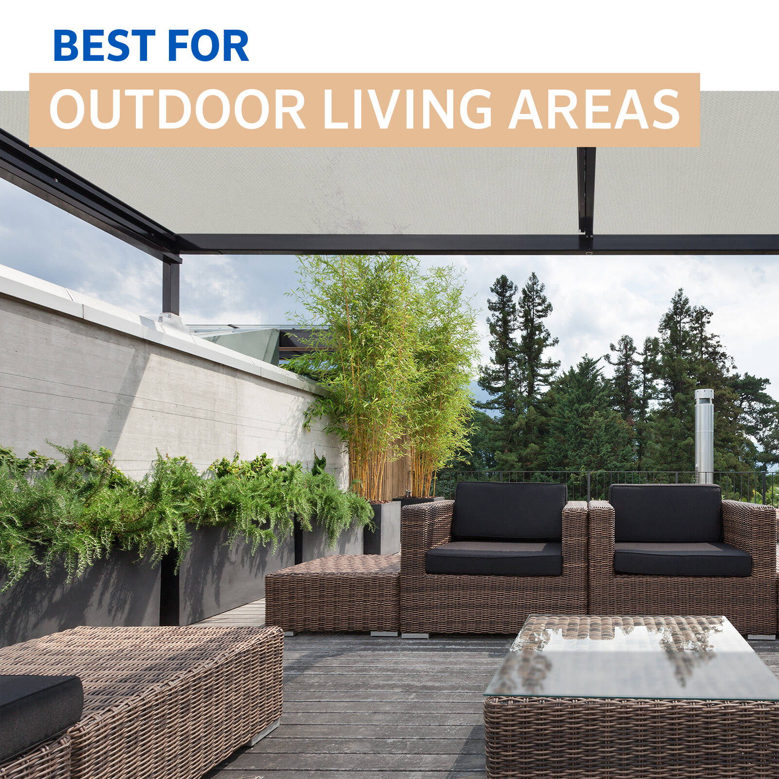 Coolaroo 1.83m Wide Natural Weatherproof Shade Cloth - Per Metre 5 Coolaroo 1.83m Wide Natural Weatherproof Shade Cloth - Per Metre