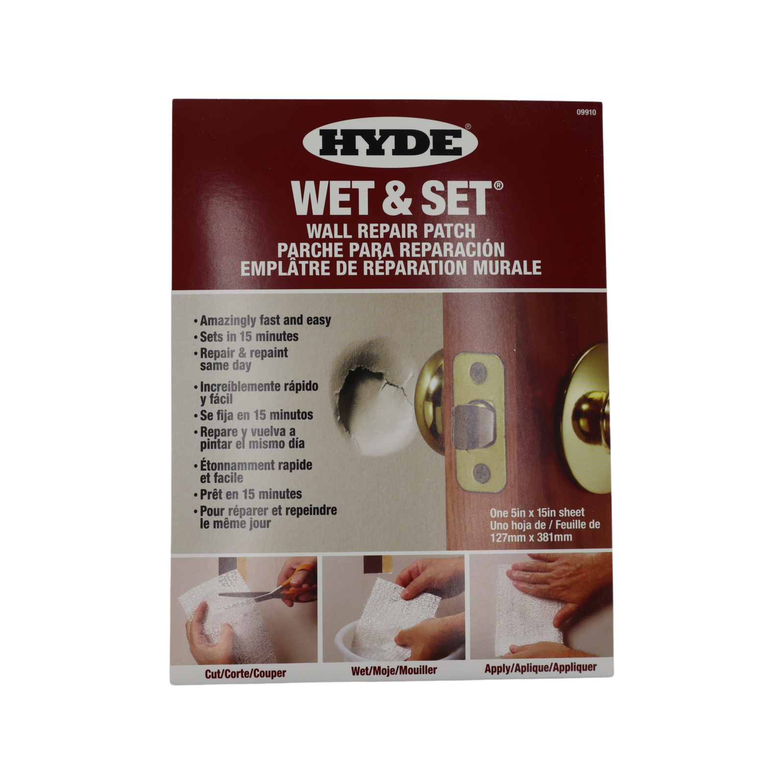 Hyde 127 x 381mm Wet And Set Plaster Repair Patch