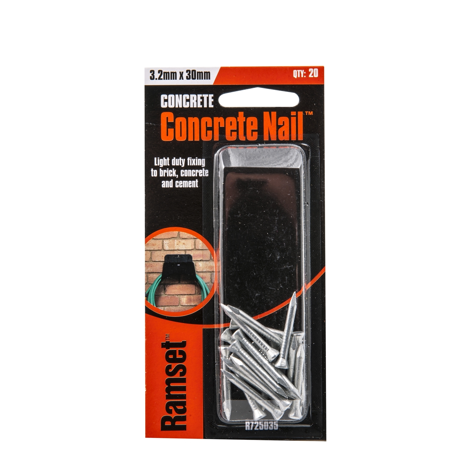 Ramset 3.2 x 30mm Concrete Nail - 20 Pack
