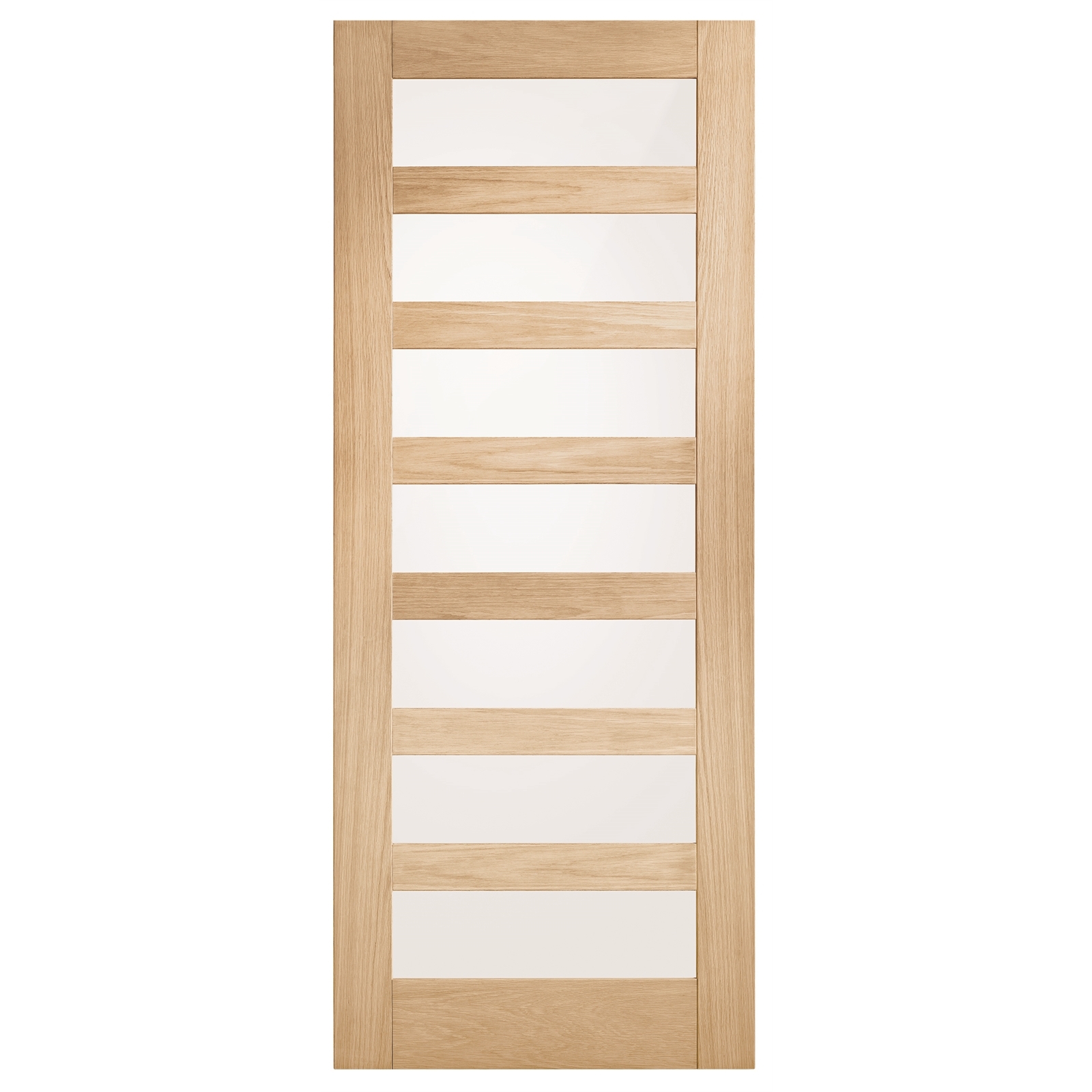 Corinthian 2040 x 820 x 35mm Internal Door White Oak Moda Translucent Glass AMODG15