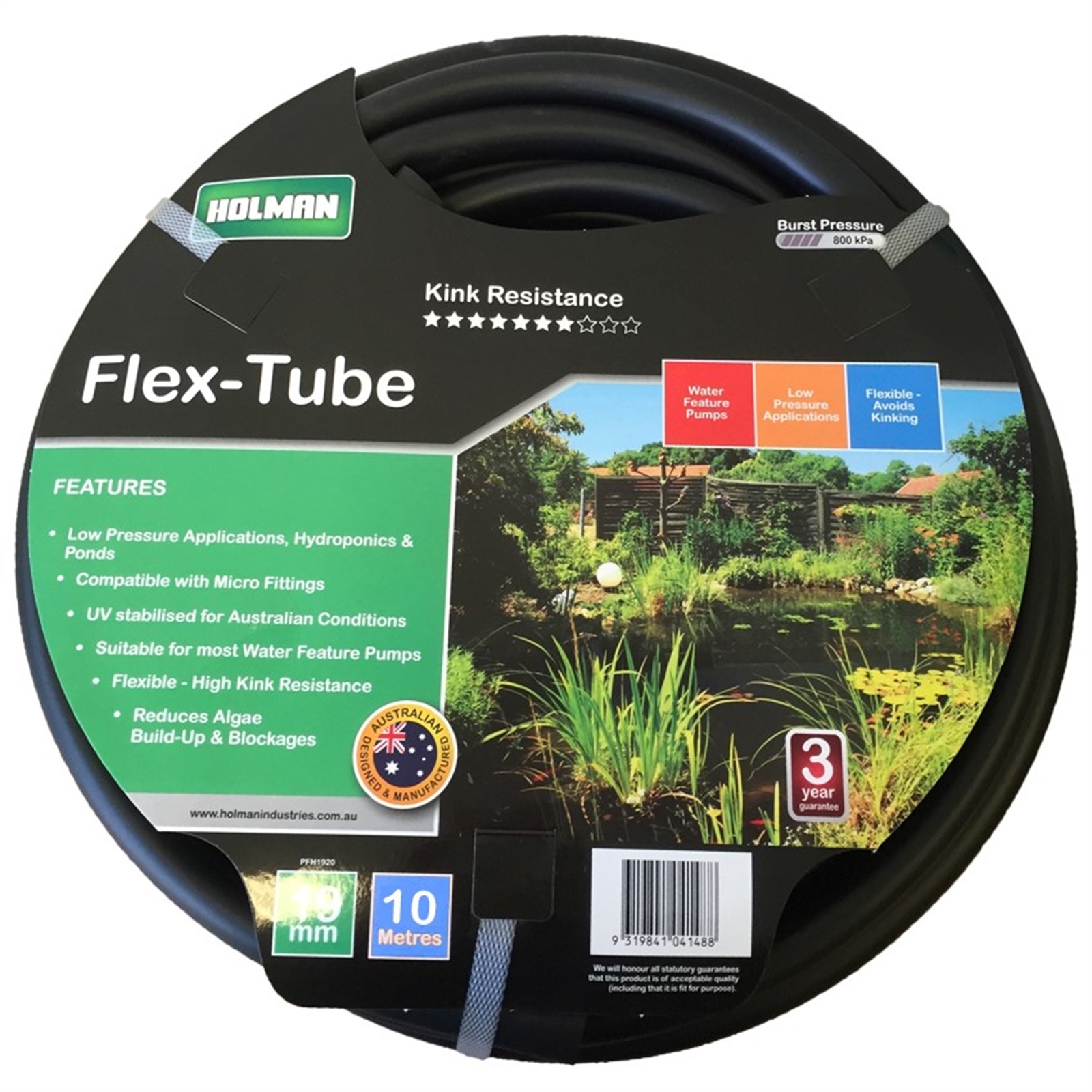 Holman 13mm x 10m Black Flex Tube