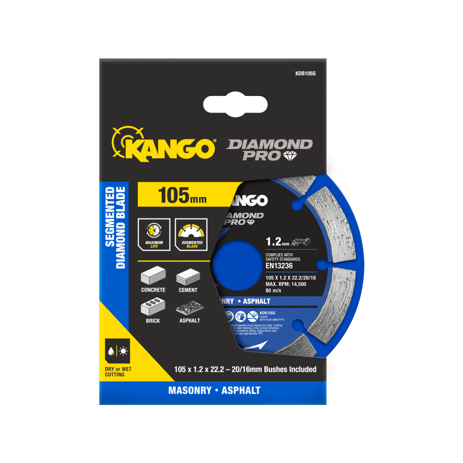 Kango 105mm Segmented Diamond Saw Blade