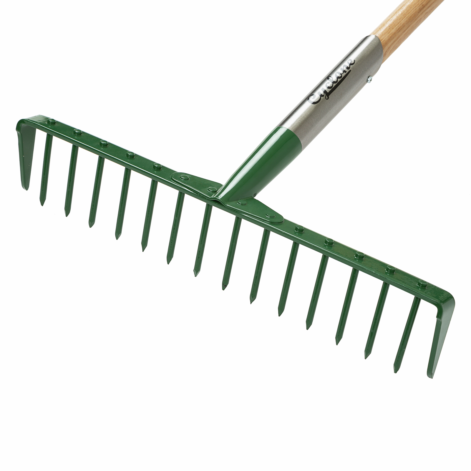 Cyclone 16T Nail Rake with Timber Handle