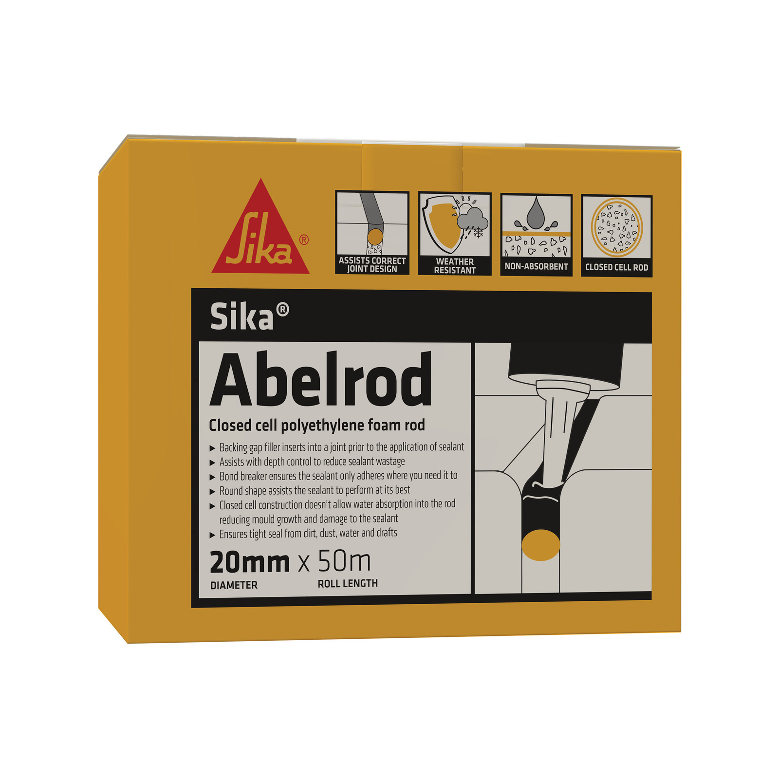 Sika 20mm x 50m Abelrod Gap Filler