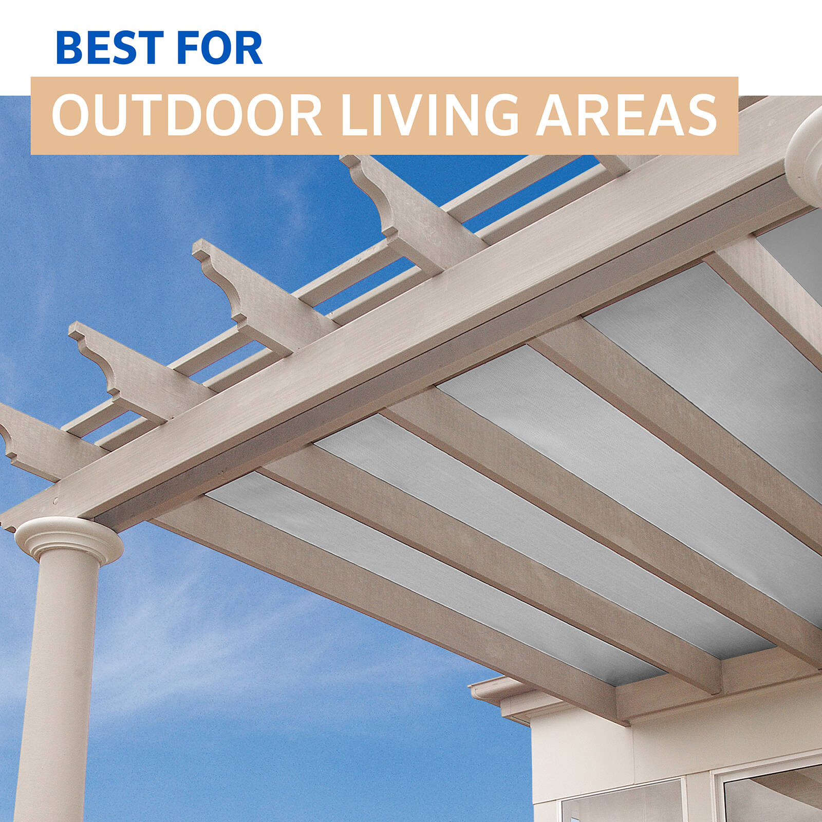 Coolaroo 1.83m Wide Stone Heavy-Duty Sun Protection Shade Cloth 90% UV block- P/Mtr 5 Coolaroo 1.83m Wide Stone Heavy-Duty Sun Protection Shade Cloth 90% UV block- P/Mtr