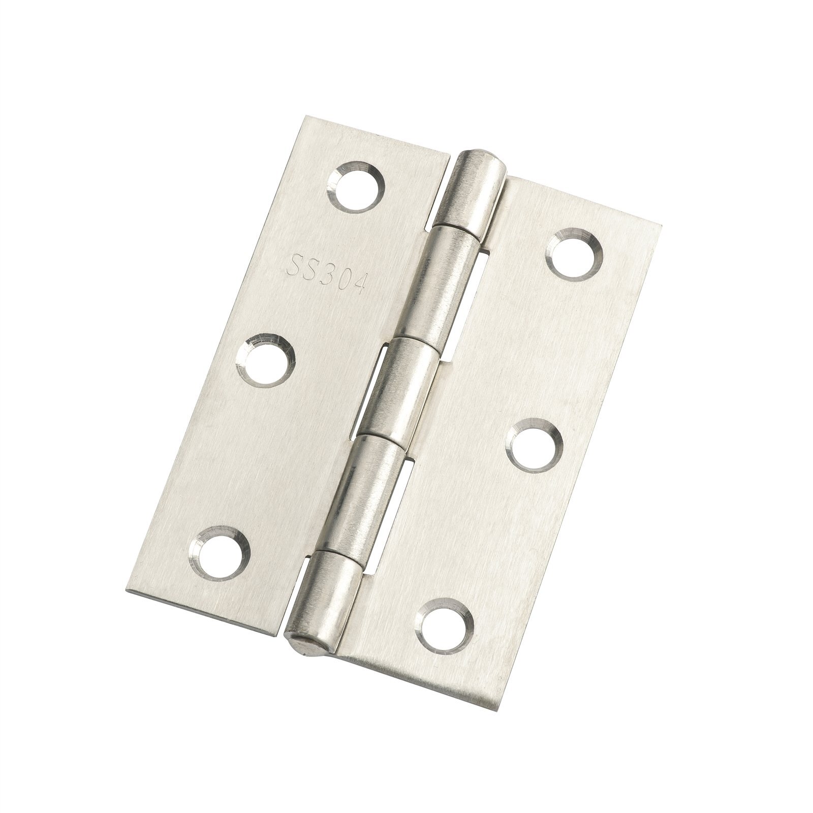 Lane 85 x 60 x 1.6mm Satin Stainless Steel Fixed Pin Butt Hinge