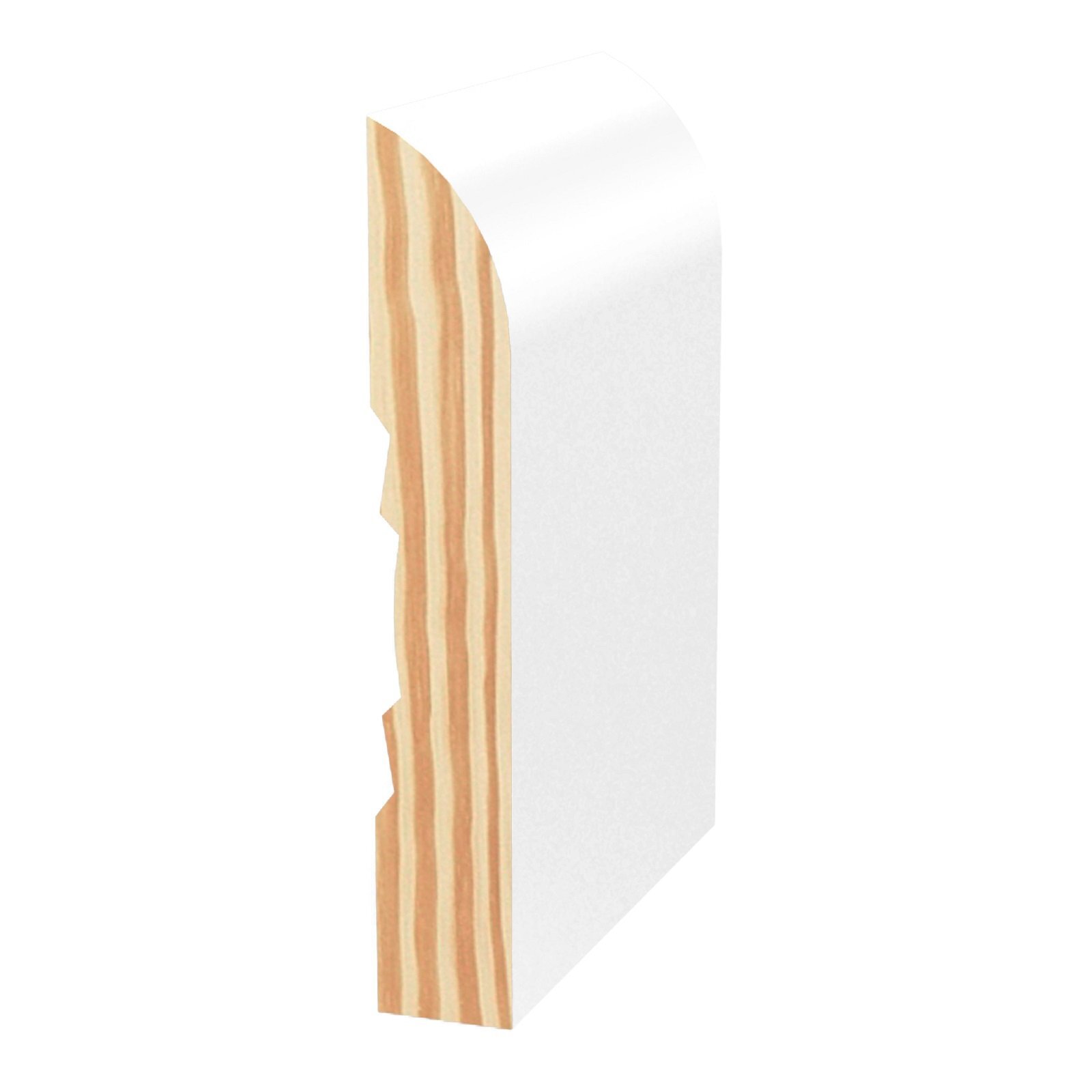 Porta 66x11mm 2.7m Bullnose Architrave Pre Primed FJ Pine