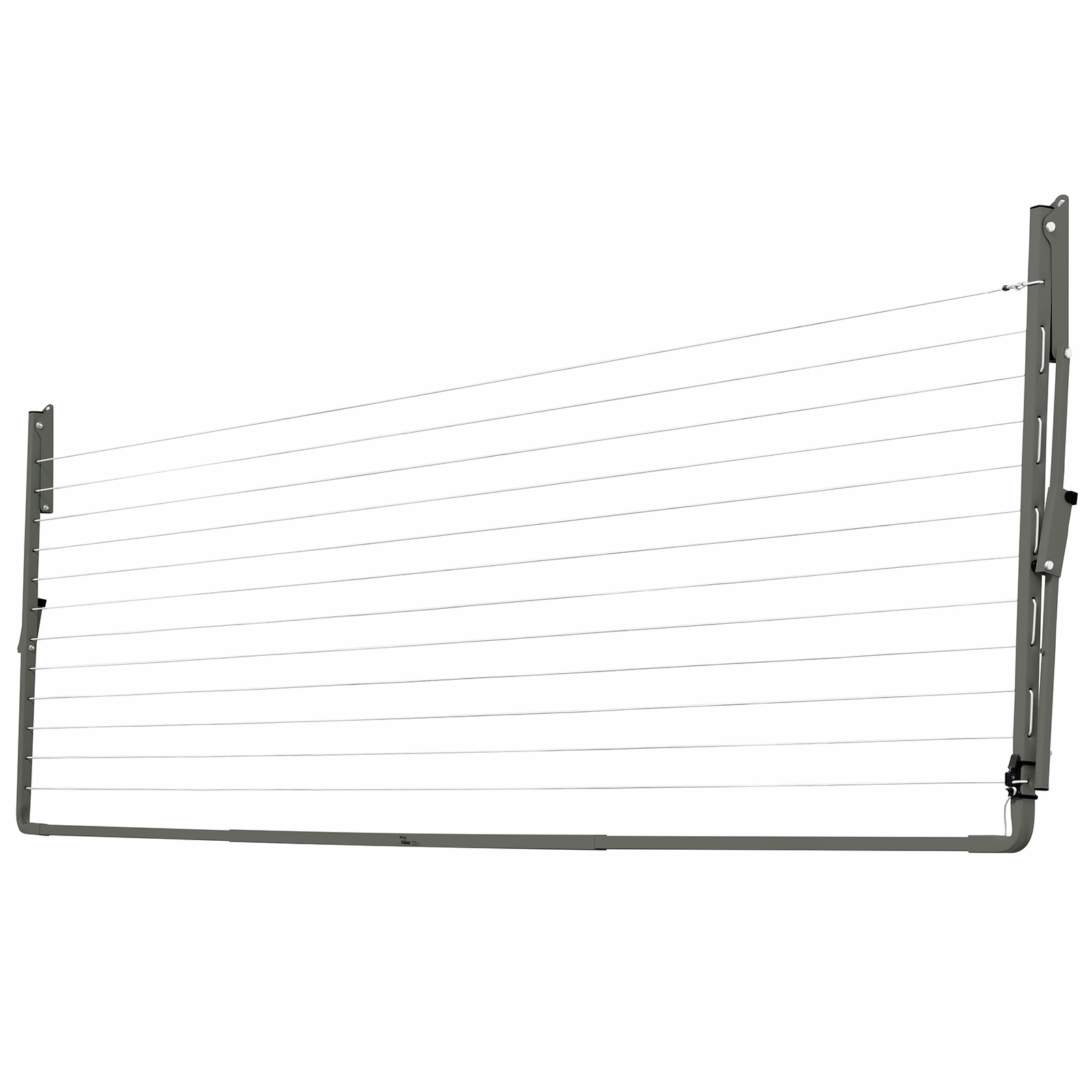 Austral 39.3m Woodland Grey Compact39 Single Fold Down Clothesline