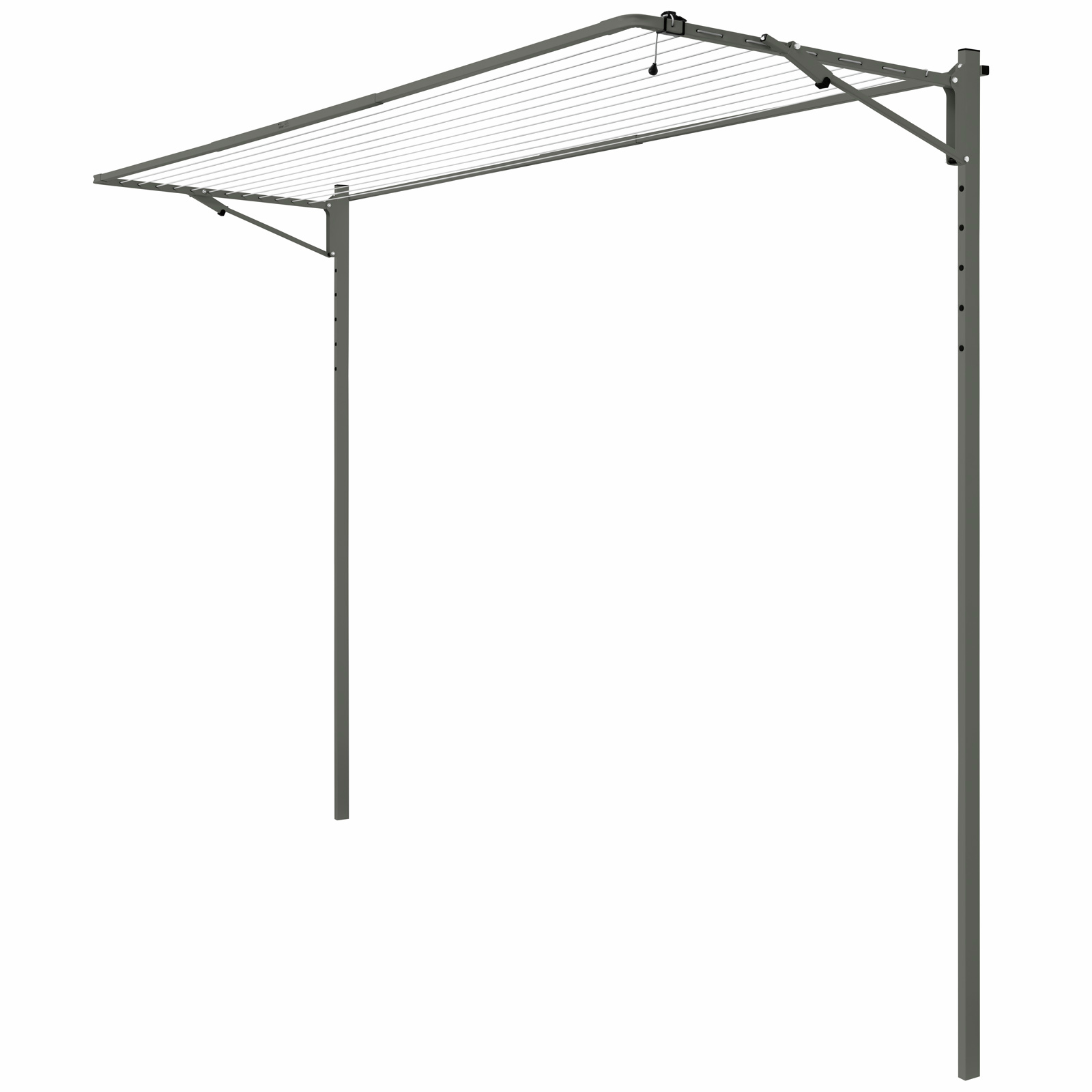 Austral 39.3m Woodland Grey Compact39 Single Fold Down Clothesline
