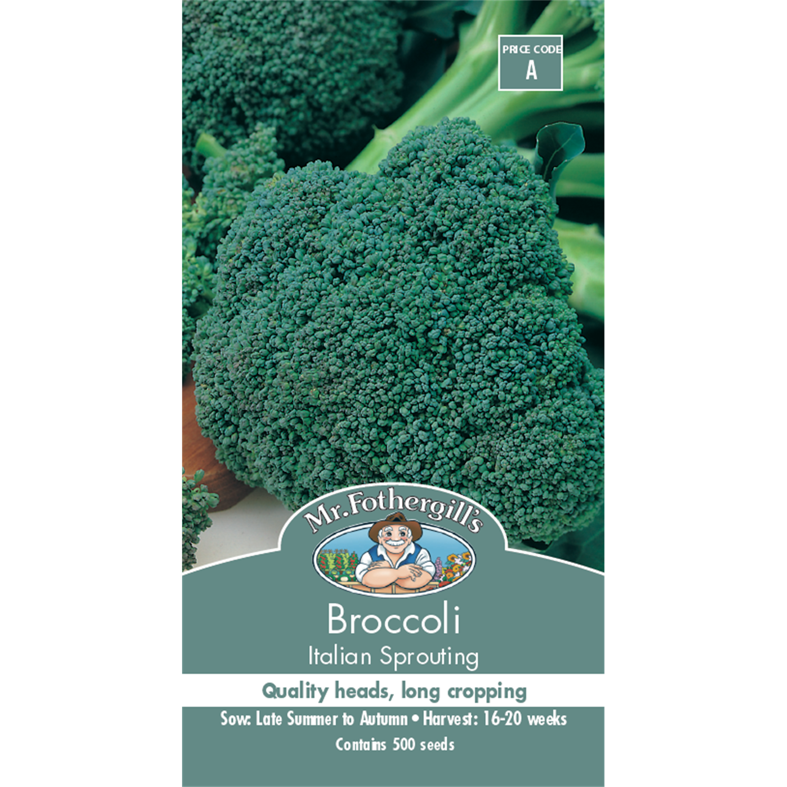 Mr Fothergill's Italian Sprouting Broccoli Vegetable Seeds