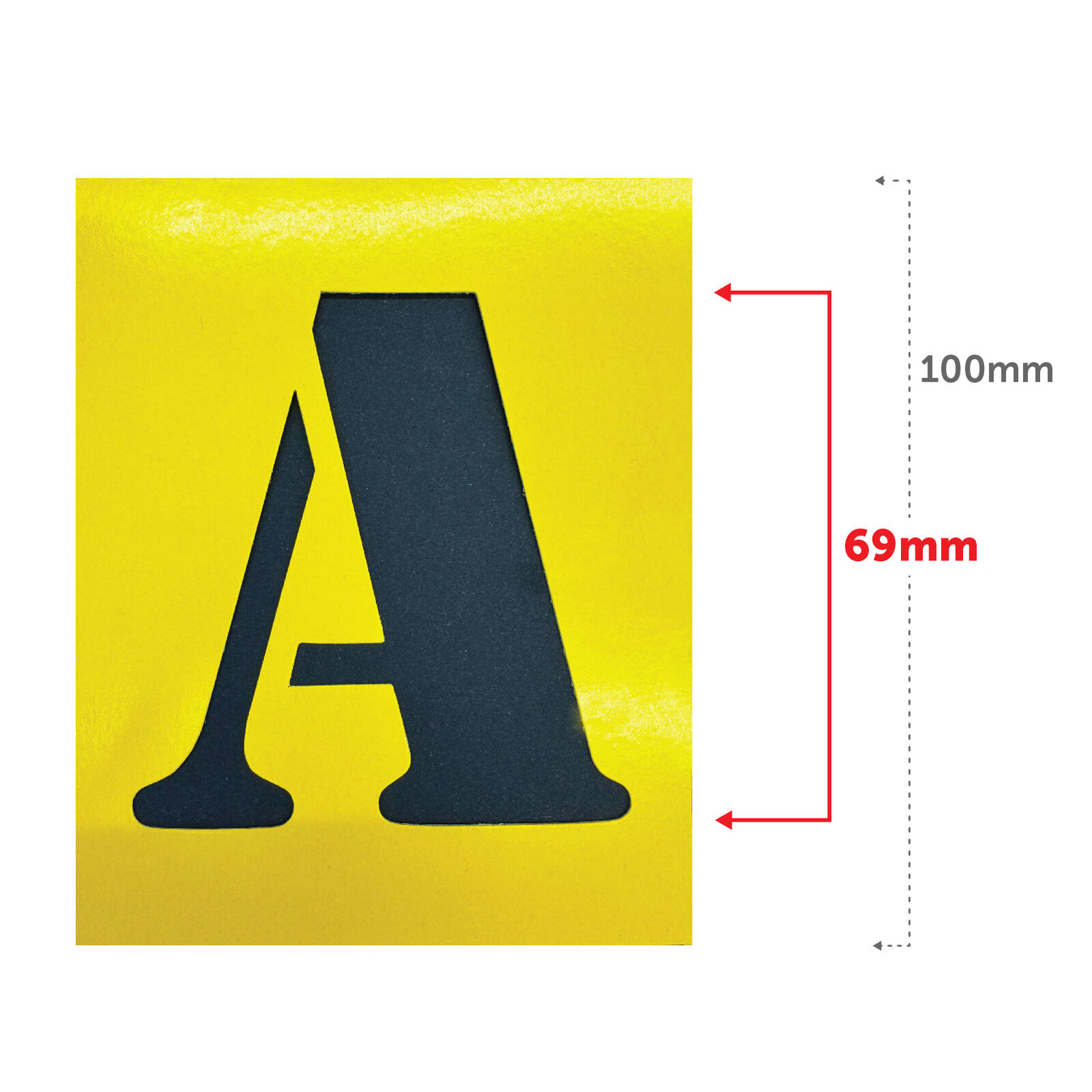 Sandleford 100mm Stencil Kit With 69mm Letter Size