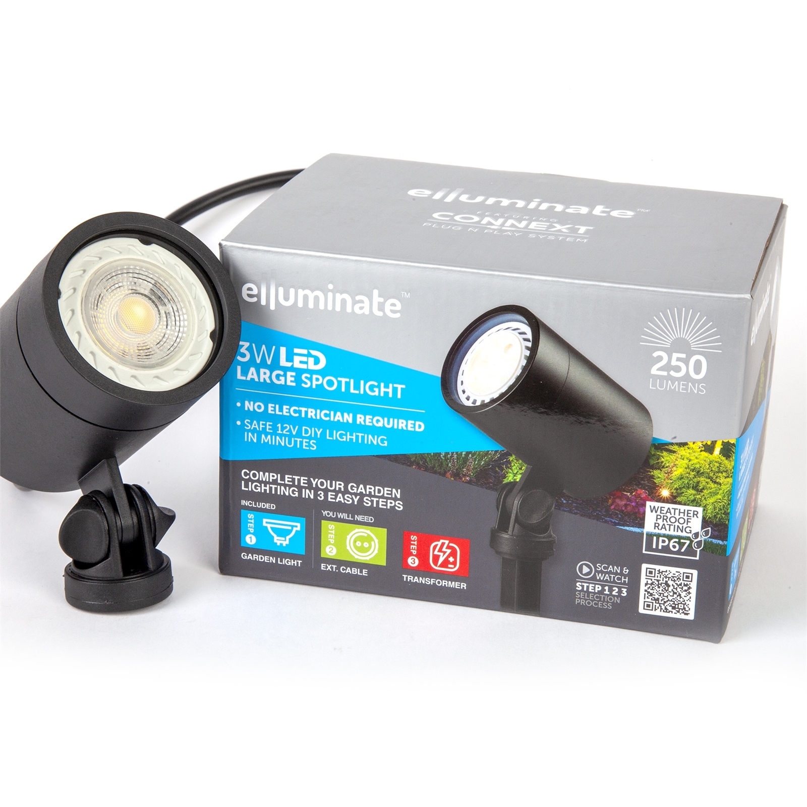 Elluminate Large Warm White Garden Spot Light 3 Elluminate Large Warm White Garden Spot Light