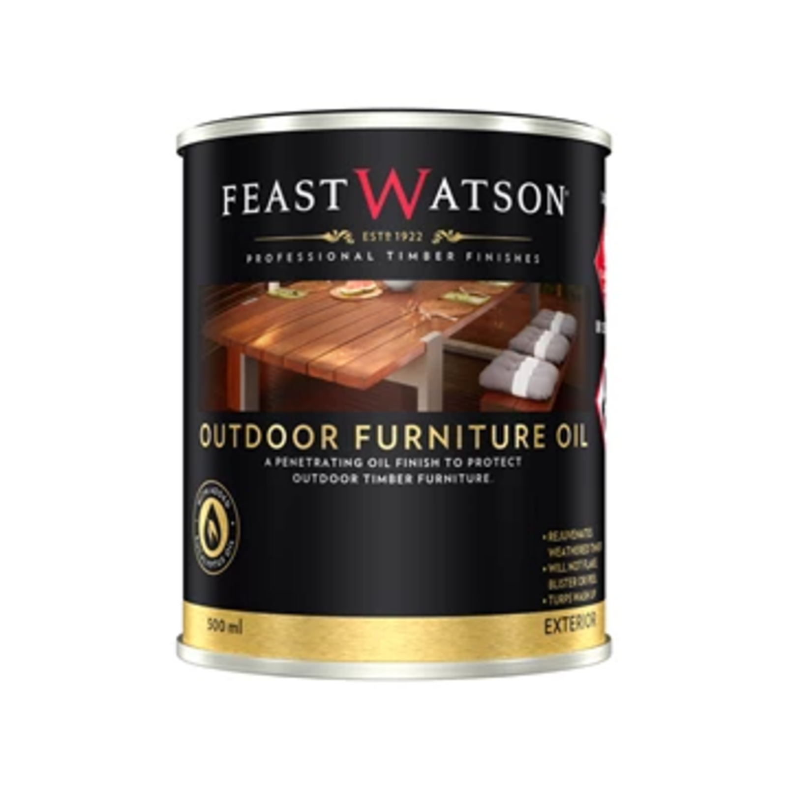 Feast Watson 500ml Jarrah Outdoor Furniture Oil - 500ml