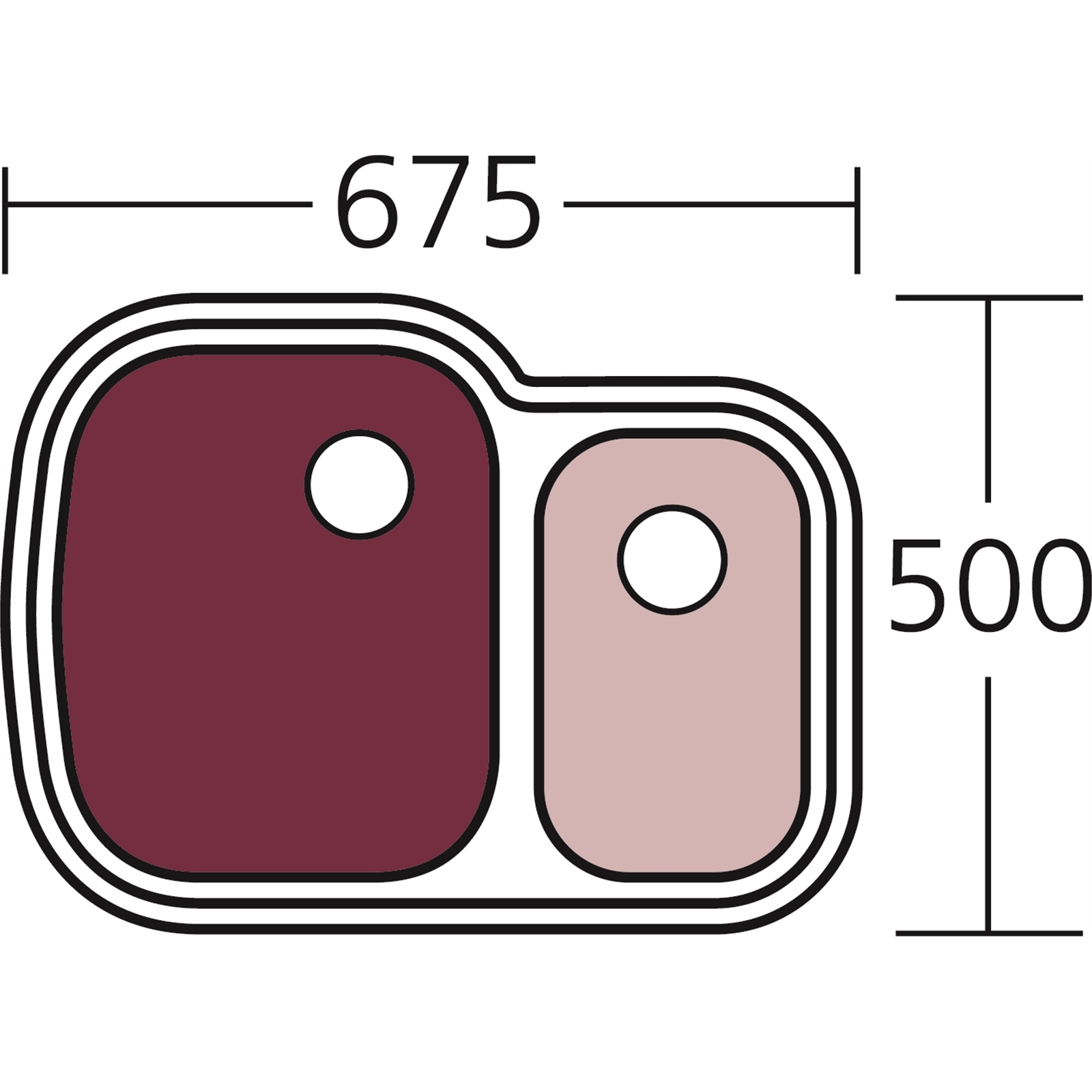 Oliveri 675 x 500mm 1.5 Bowl Monet Undermount Sink 3 Oliveri 675 x 500mm 1.5 Bowl Monet Undermount Sink