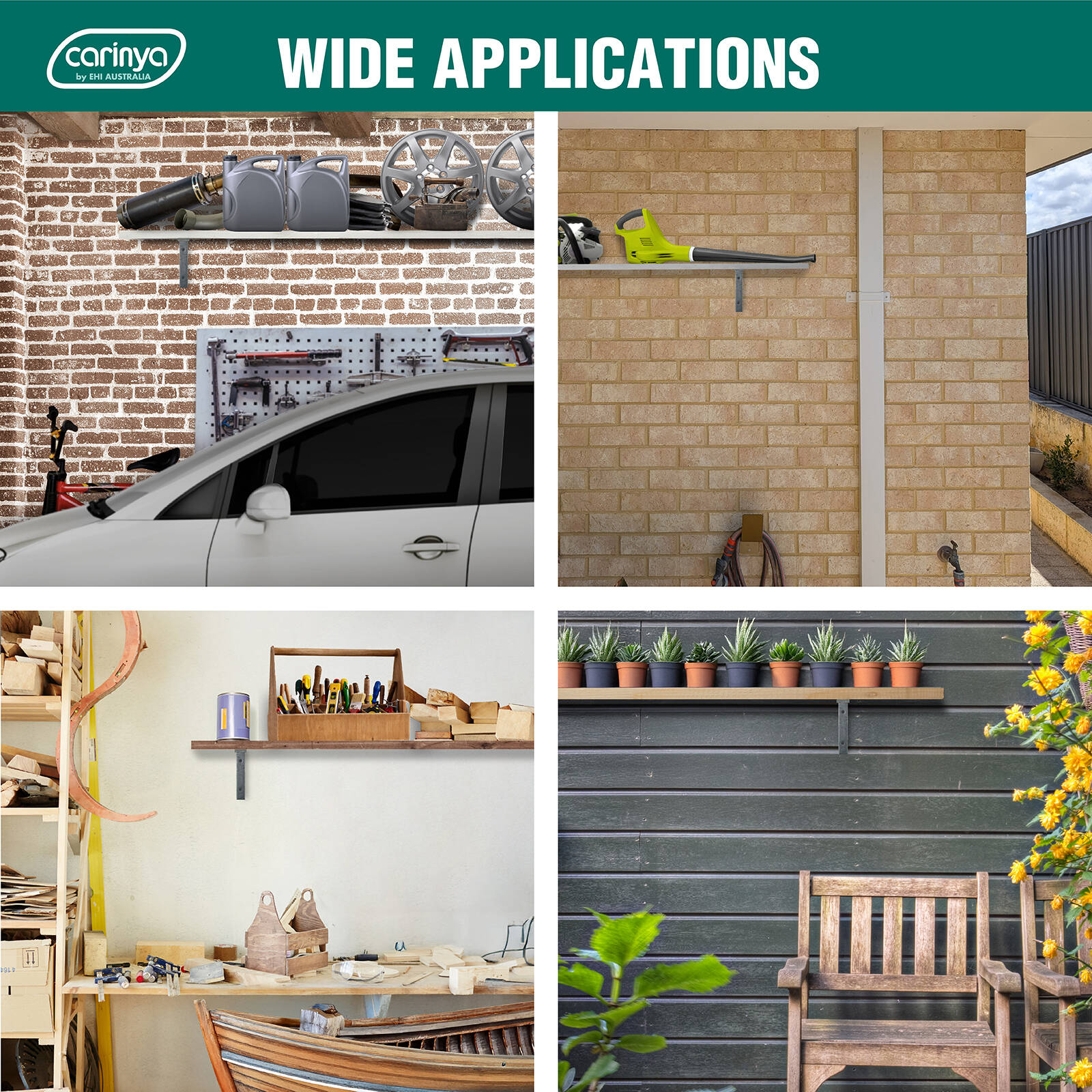 Carinya 125 x 100mm Heavy Duty Hot Dipped Galvanised Angle Bracket